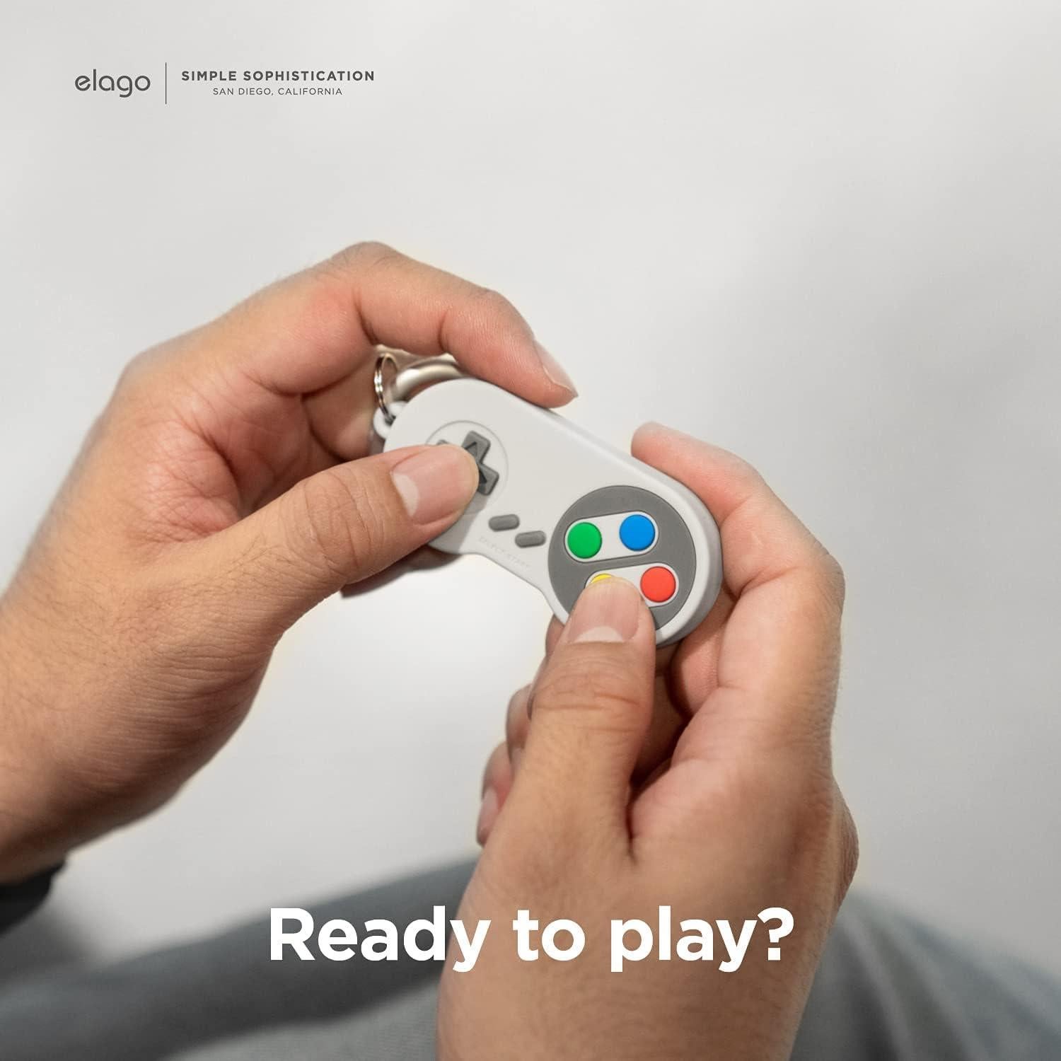 Funda Llavero elago W5 para Apple AirTags - Gris Claro