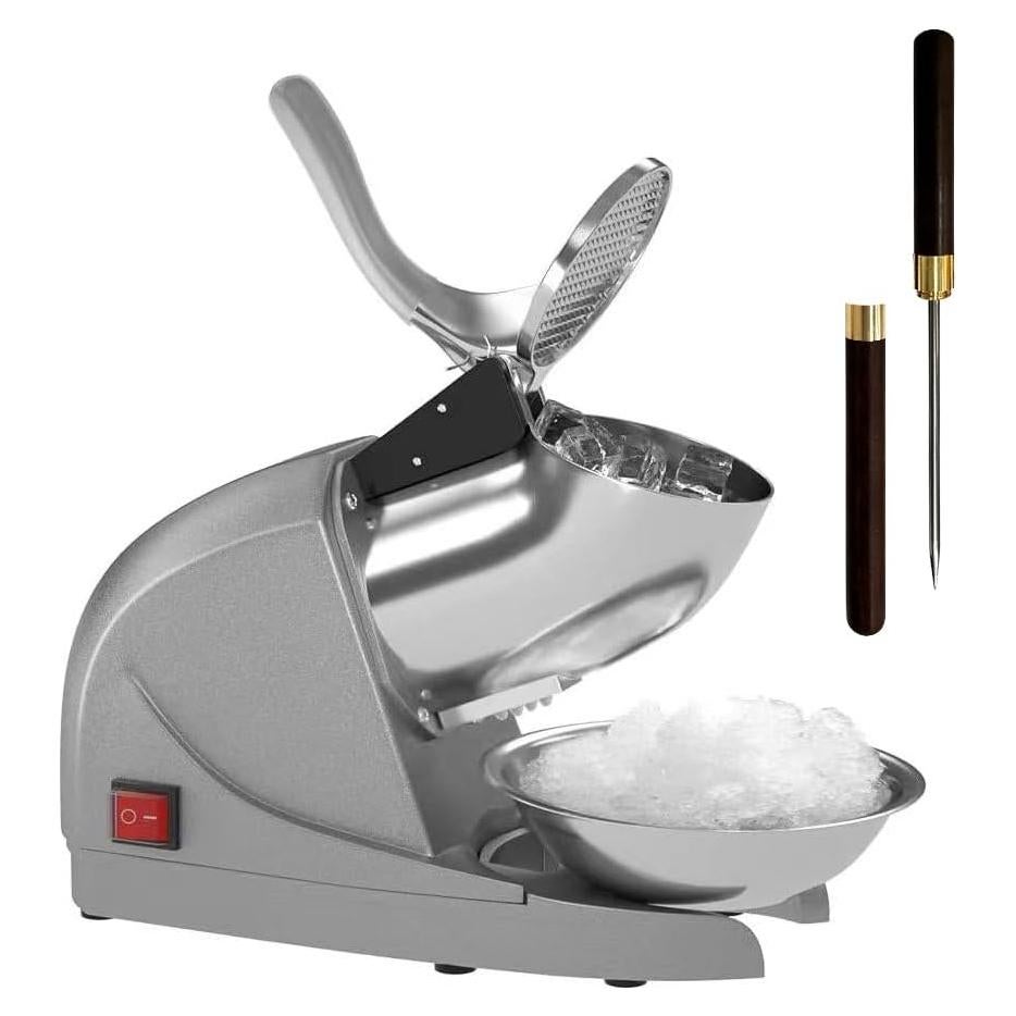 Máquina de Hielo Raspado OKF 380W 130kg/h Plata