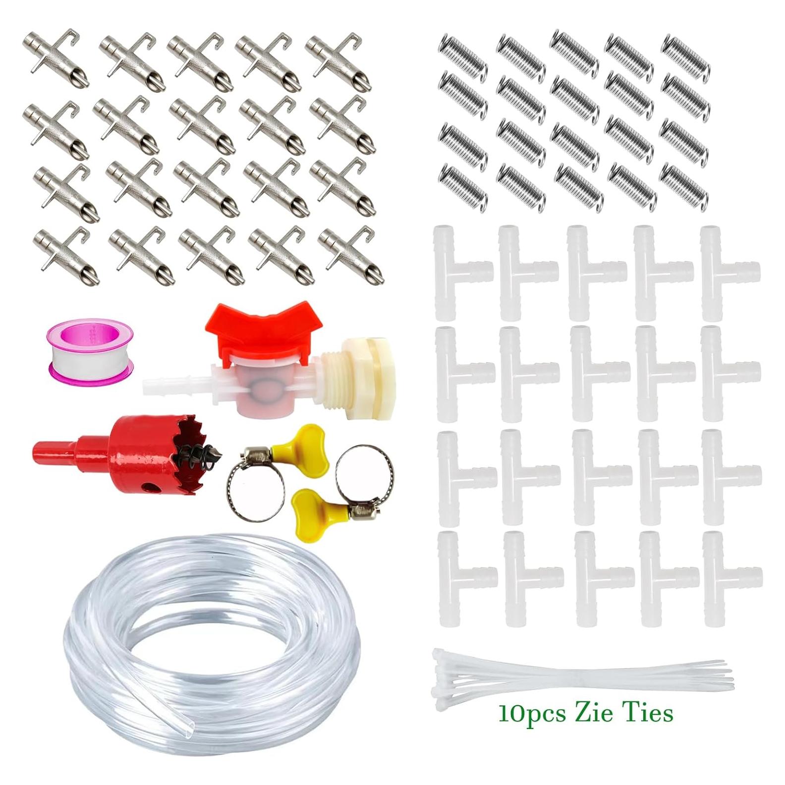 Sistema Automático de Agua para Conejos 20 Bebederos