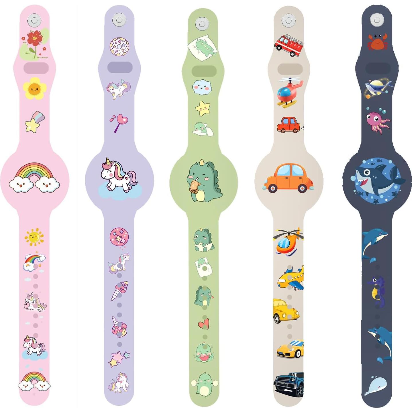 Pulseras a Prueba de Agua ANNUOZE para Air Tag Niños 2 Pzas