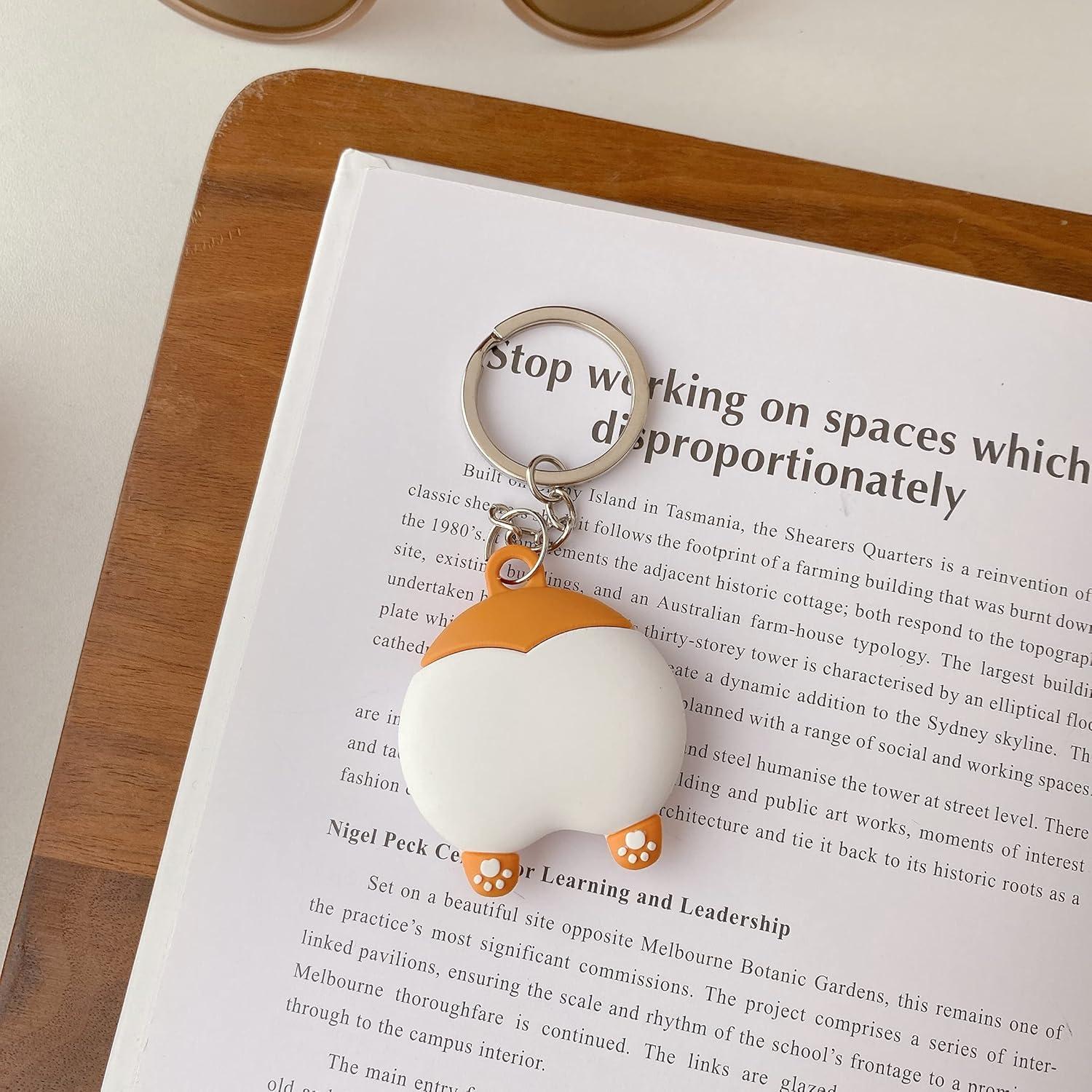 Funda de Silicona Yatchen para AirTag 2021 Corgi 3D