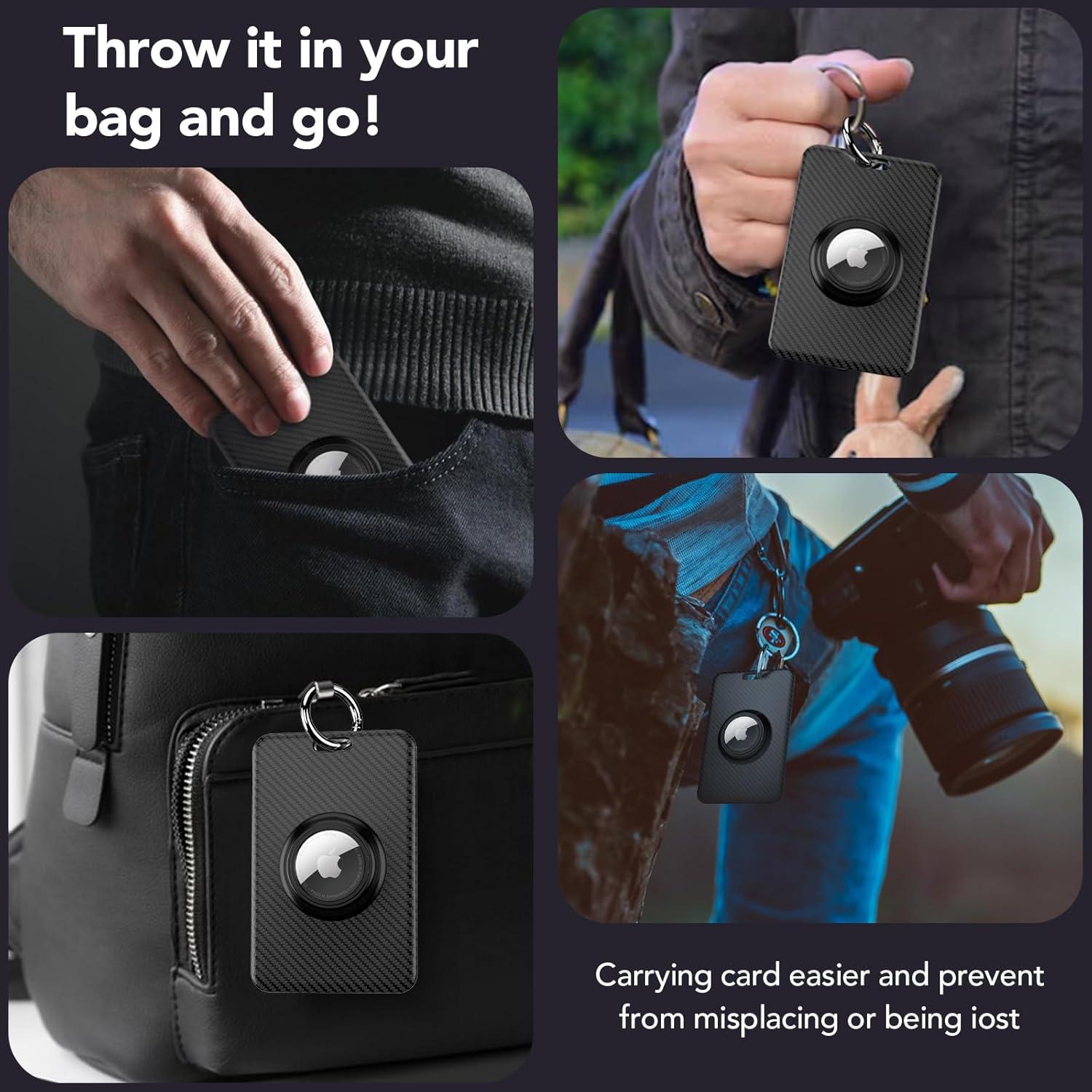 Soporte Tarjeta Clave SPGUARD para Tesla con Ranura AirTag