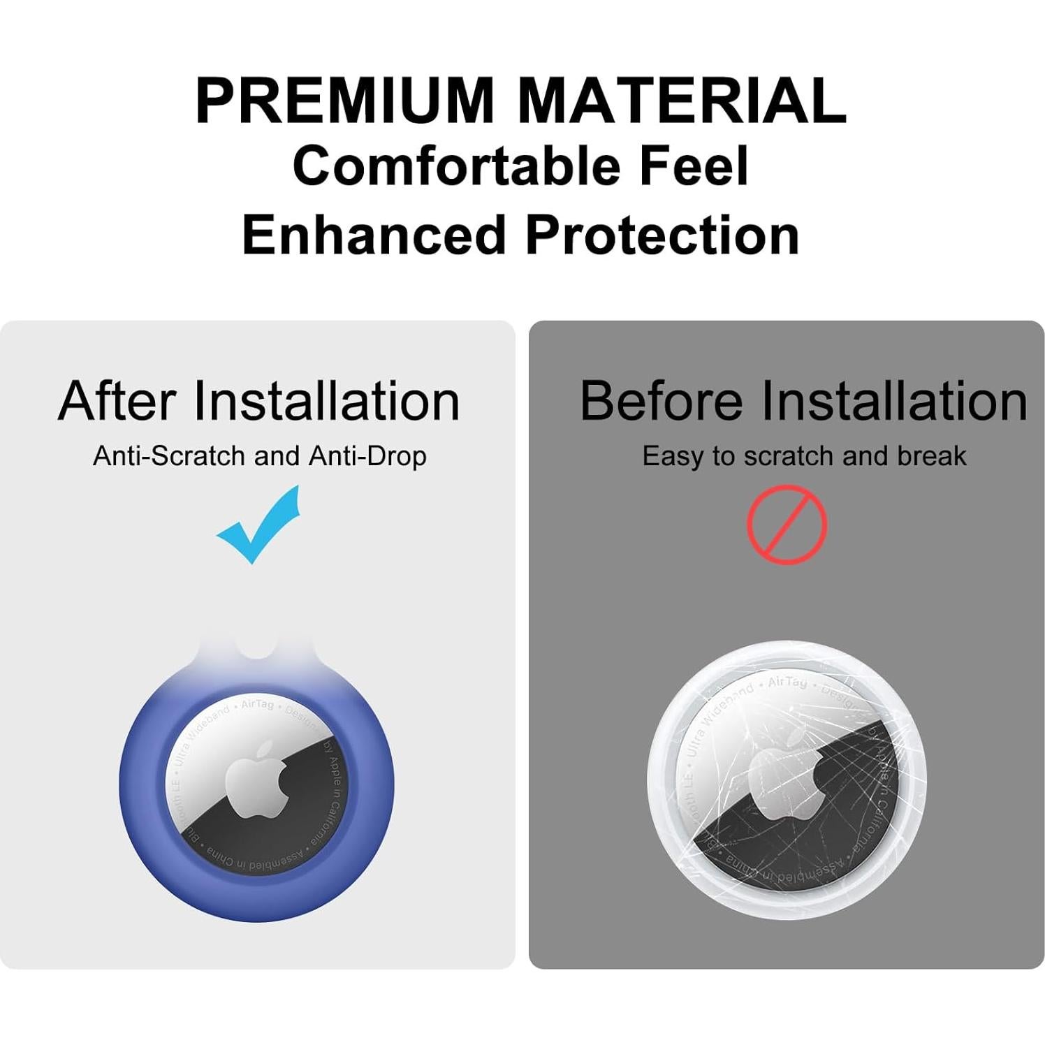 Soporte para AirTag Vancle 4 Pack - Fundas Protectores