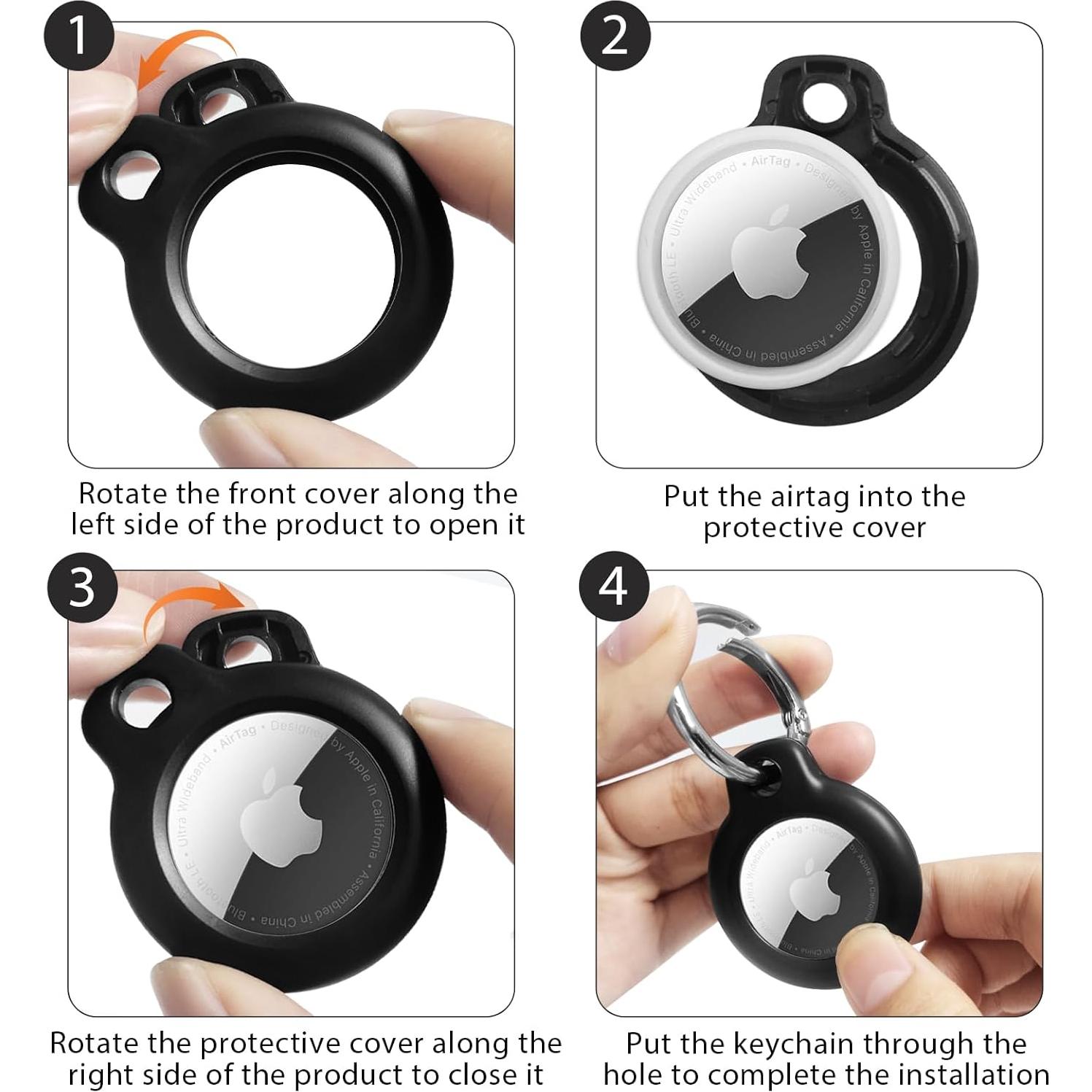 Soporte para AirTag Vancle 4 Pack - Fundas Protectores