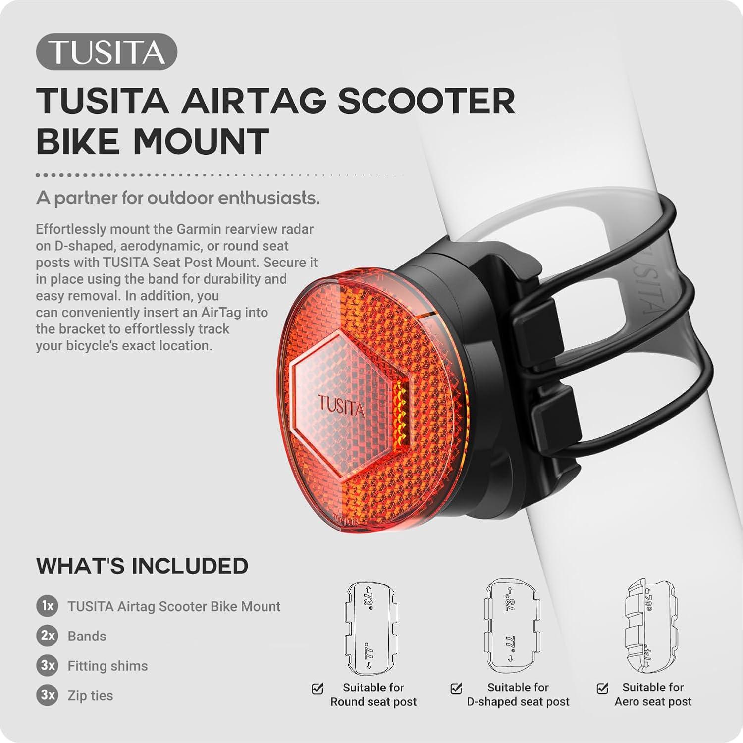 Soporte Oculto para Airtag TUSITA para Bicicleta y Scooter