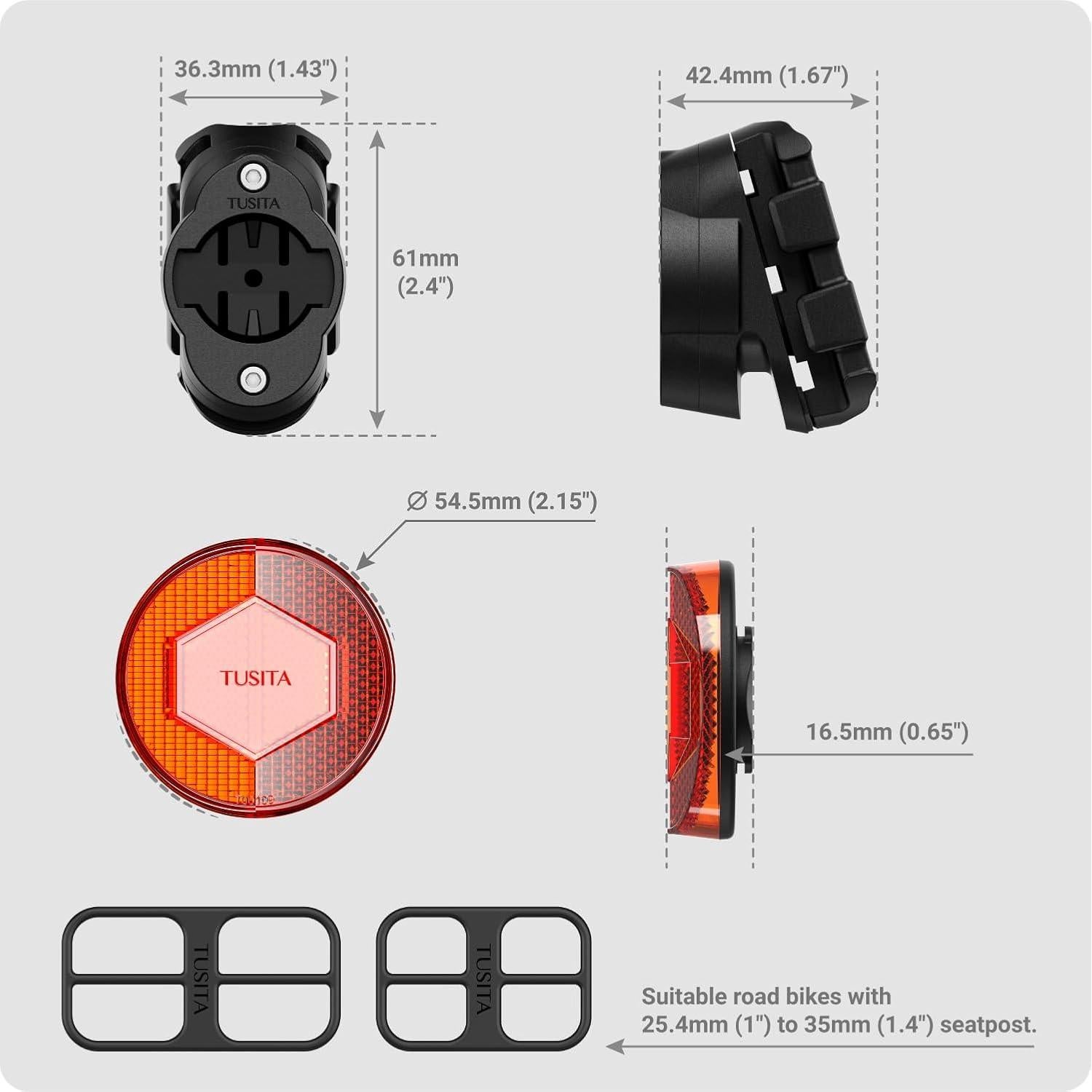 Soporte Oculto para Airtag TUSITA para Bicicleta y Scooter