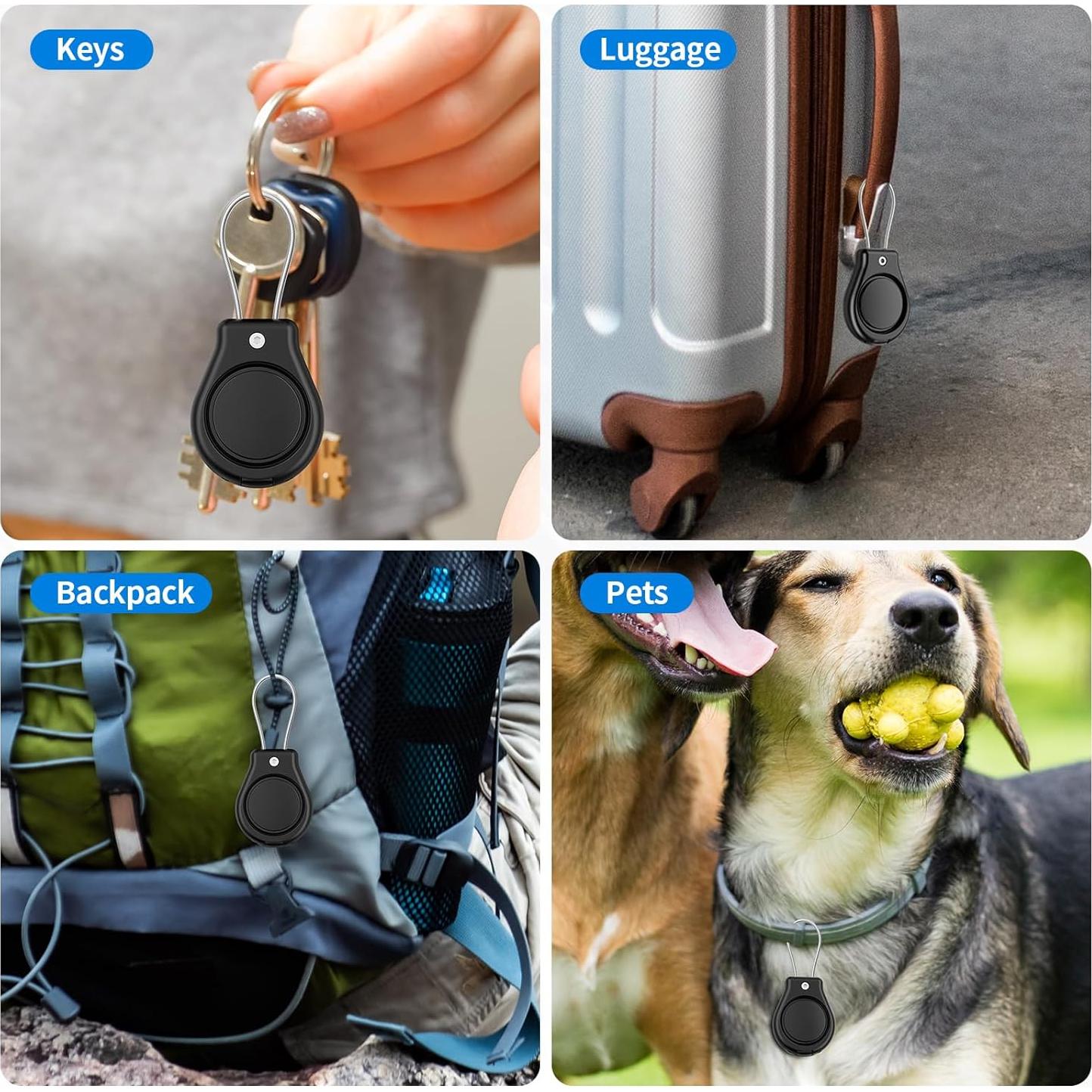 Paquete de 4 Fundas Impermeables Geyrut para Apple AirTag