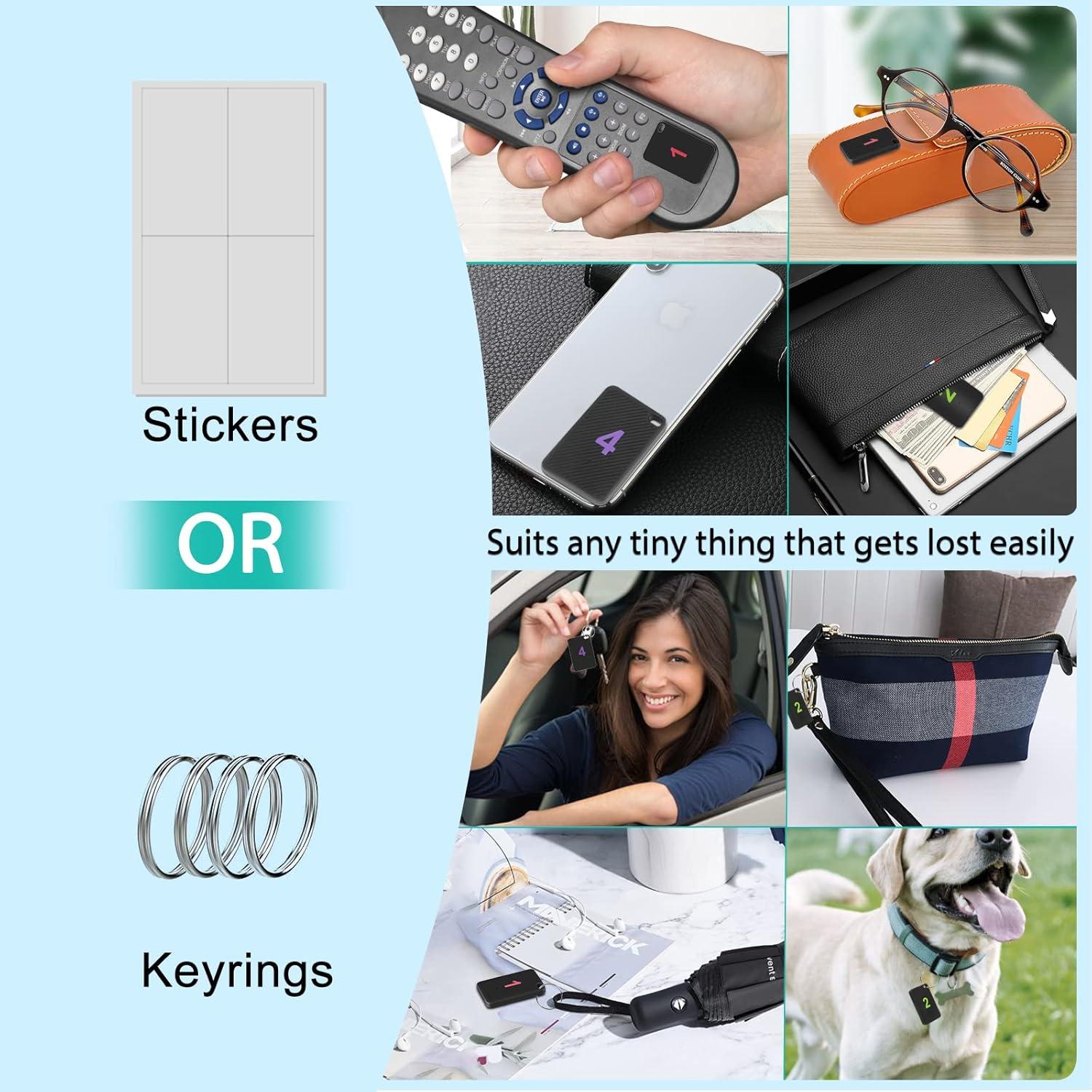 Buscador de Llaves Inalámbrico Luxsure KF04D con 4 Etiquetas