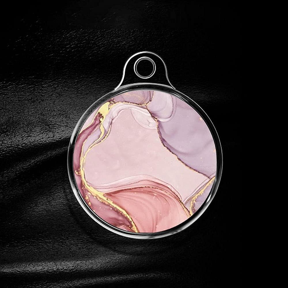 Funda Protectora Impressed para AirTag - 2 Paquete Mármol Rosa y Azul