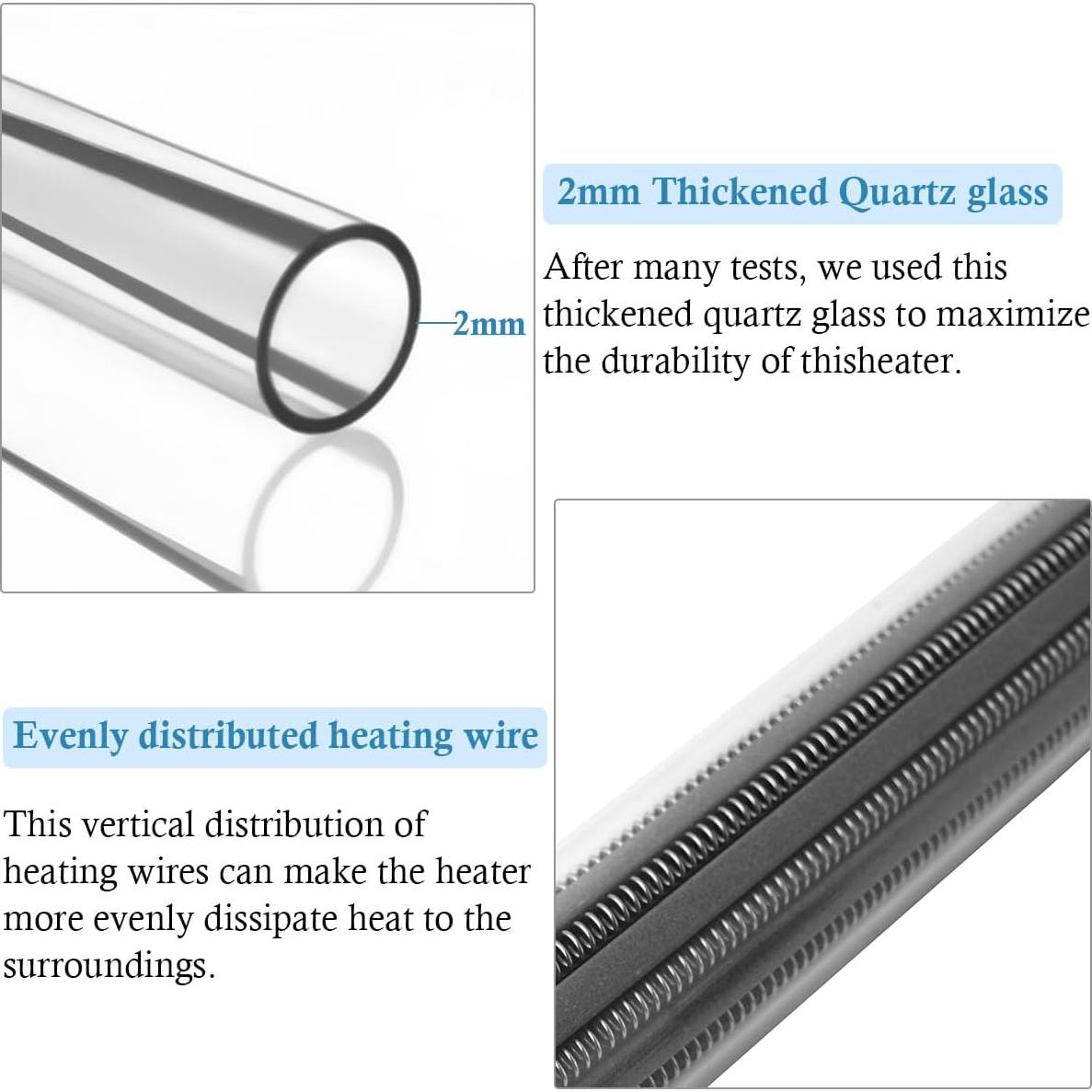 Calentador de Acuario HITOP 50W Ajustable 20-34°C Vidrio Engrosado