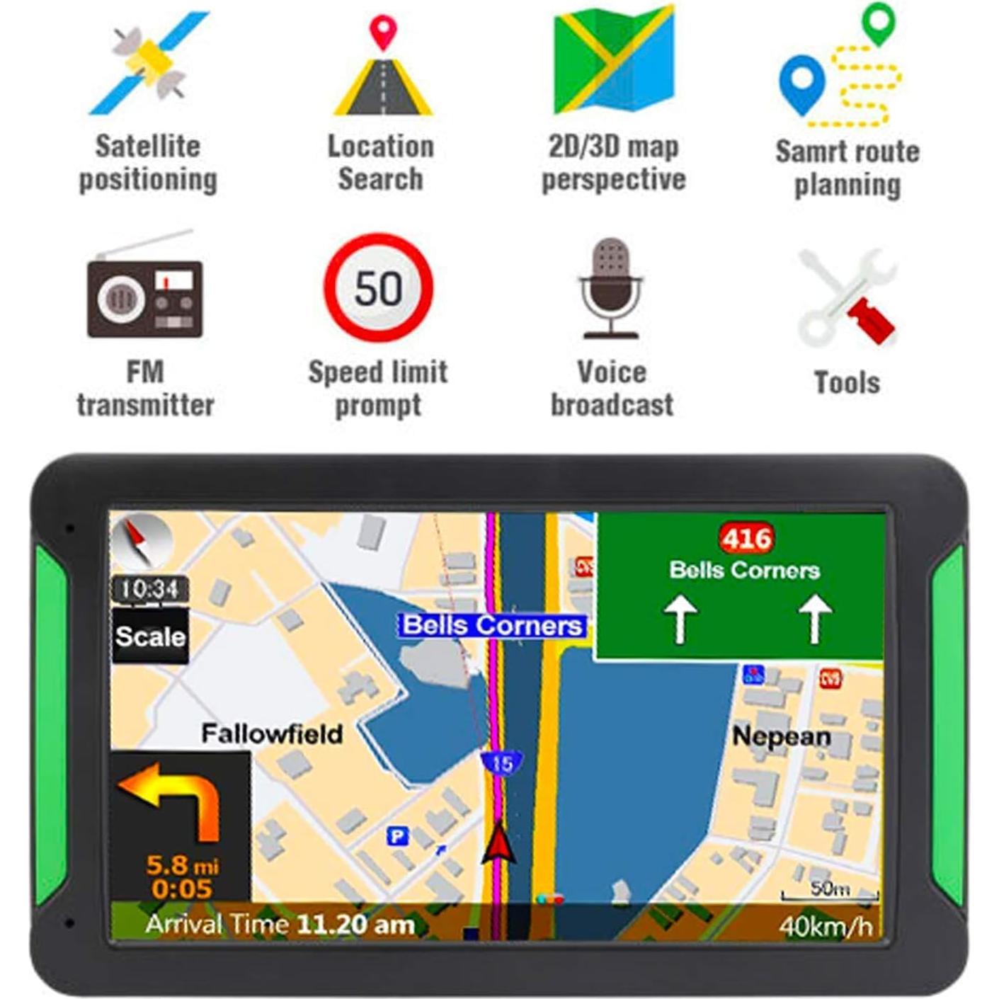 Navegador GPS para Coche LONGRUF S7 7" Mapas 2025