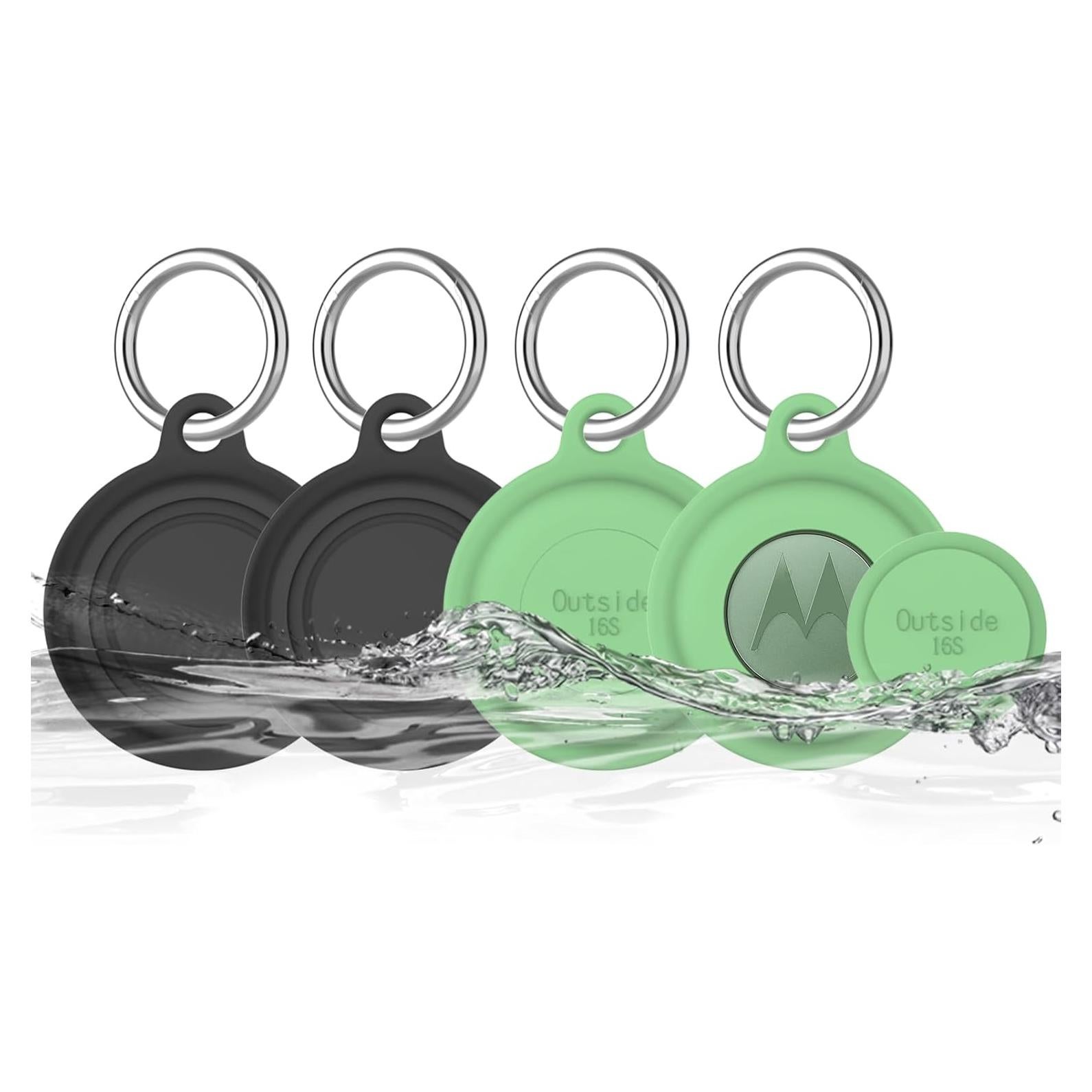 Funda de Silicona Impermeable SGHLDE para Moto Tag 2024 - 4 Pack