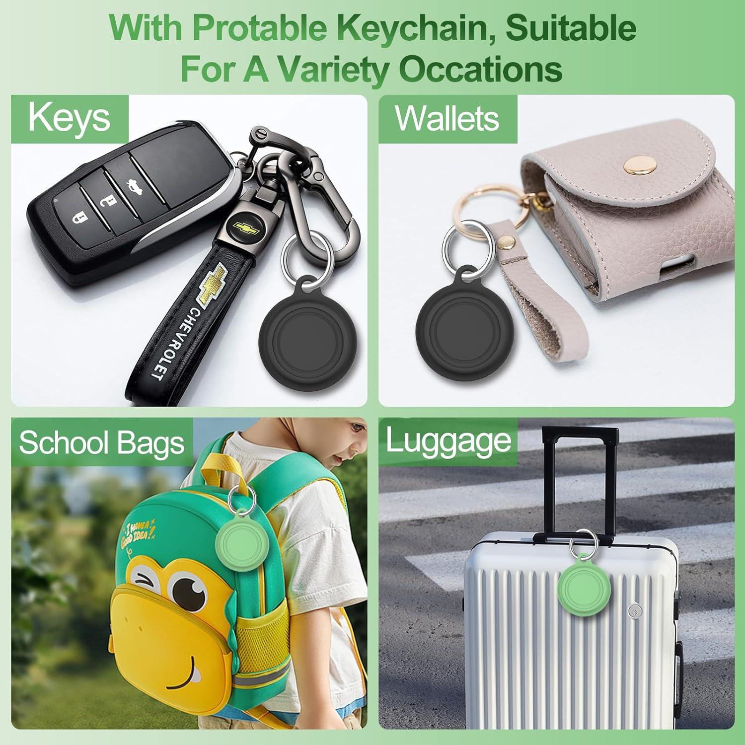 Funda de Silicona Impermeable SGHLDE para Moto Tag 2024 - 4 Pack