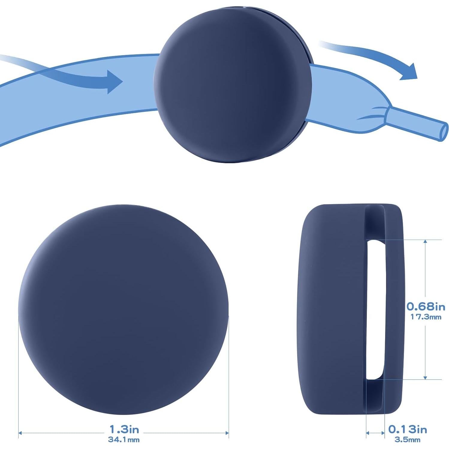 Soporte Impermeable HISEEYE para AirTag - Paquete de 2 Clips