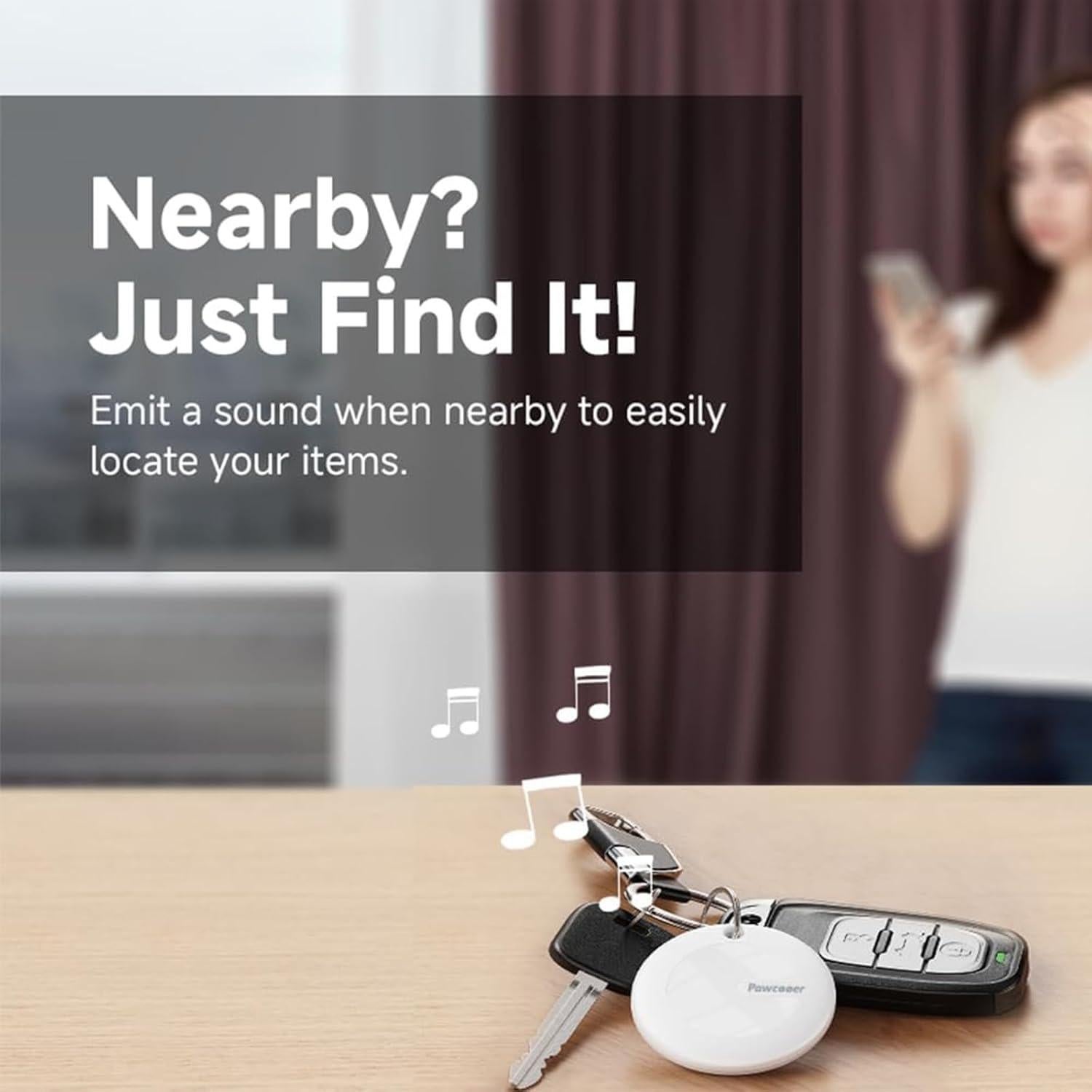 Localizador de Llaves Vanyuei SmartTag Bluetooth Blanco