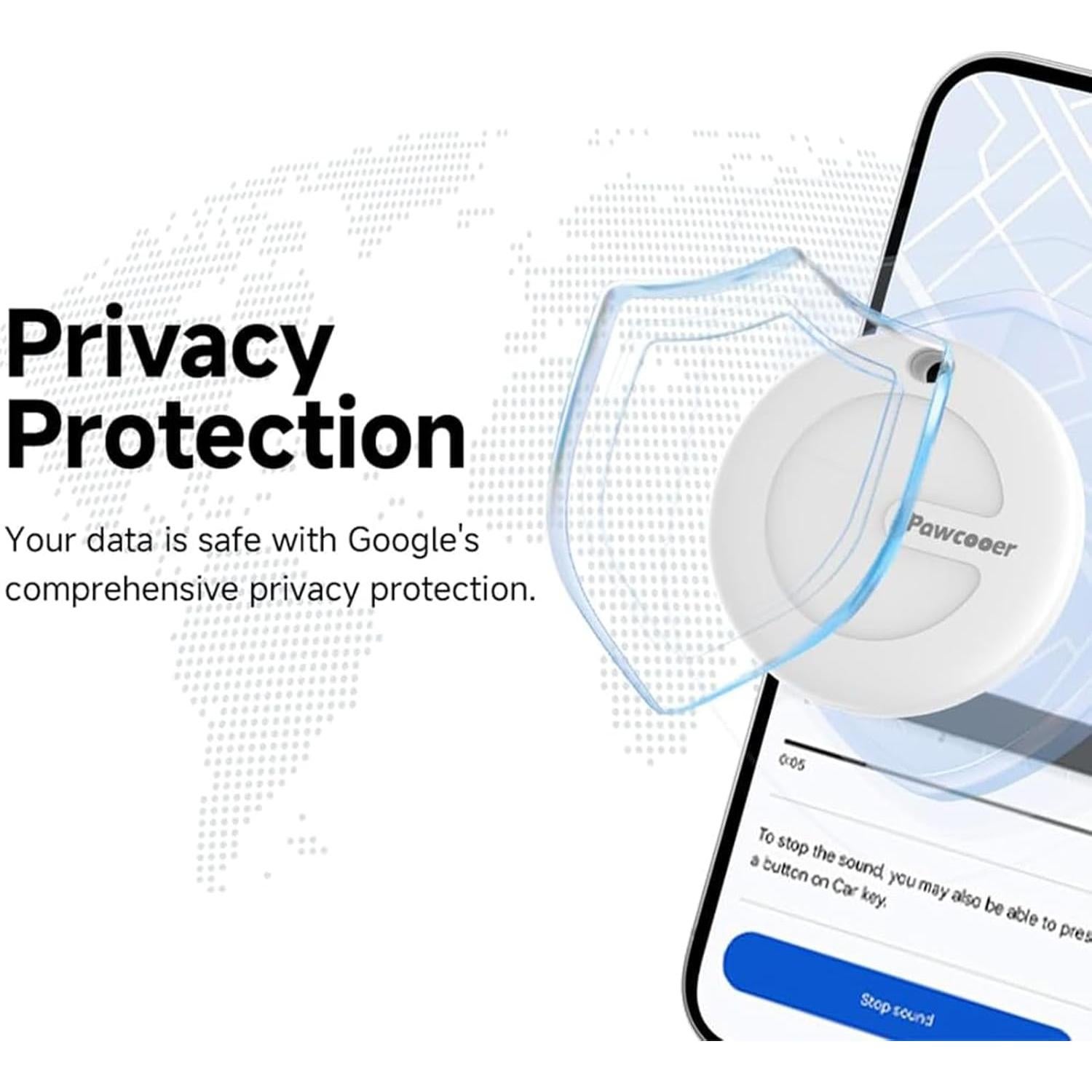 Localizador de Llaves Vanyuei SmartTag Bluetooth Blanco