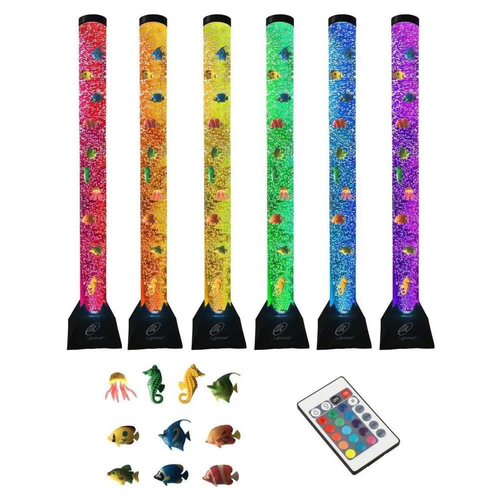 Lámpara Acuática Sensorial Lightahead 4FT con 10 Peces Flotantes