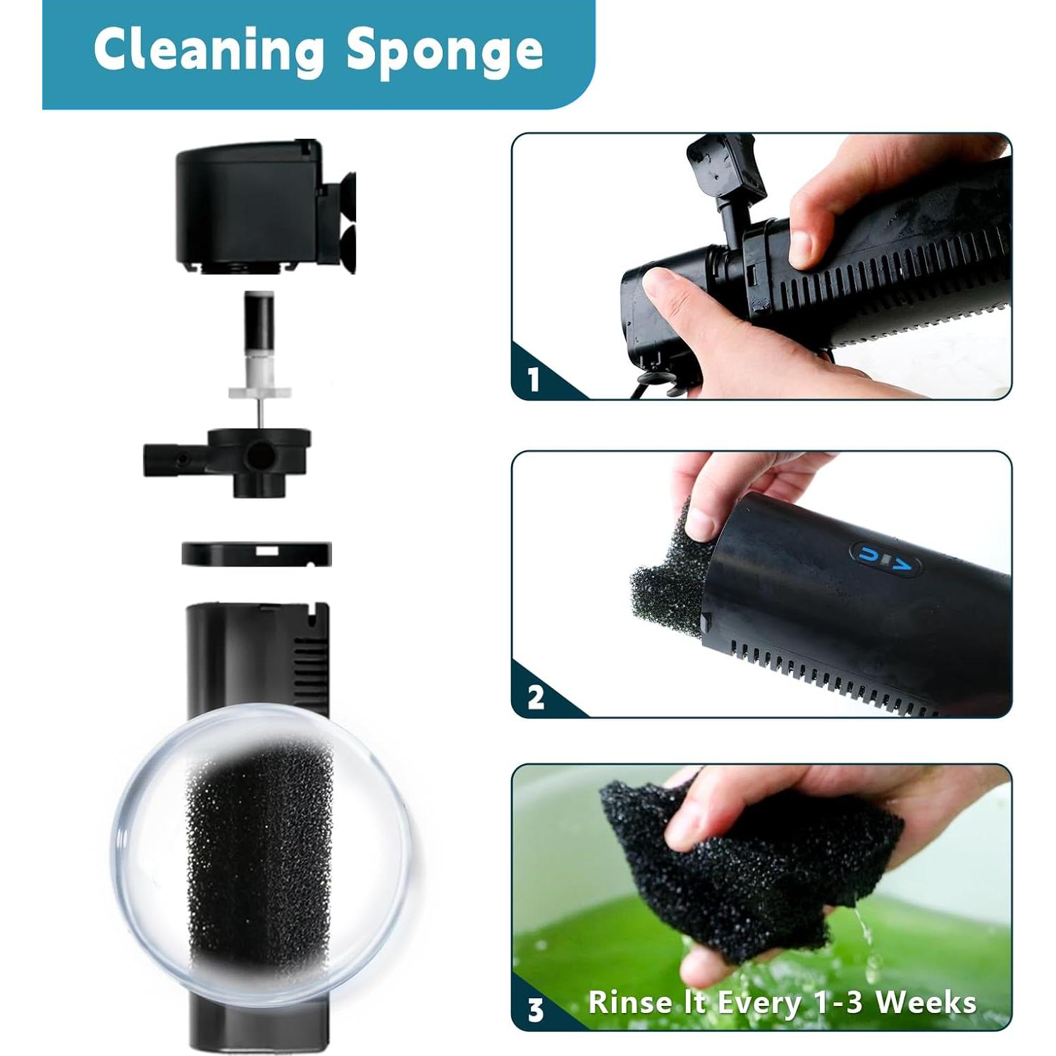 Filtro de Acuario Coospider AQ028 10W para 75 Litros