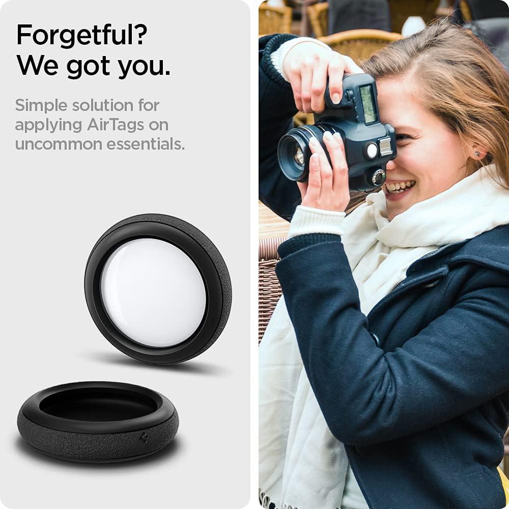Funda de Silicona Spigen para Apple AirTag - 2 Piezas Negra