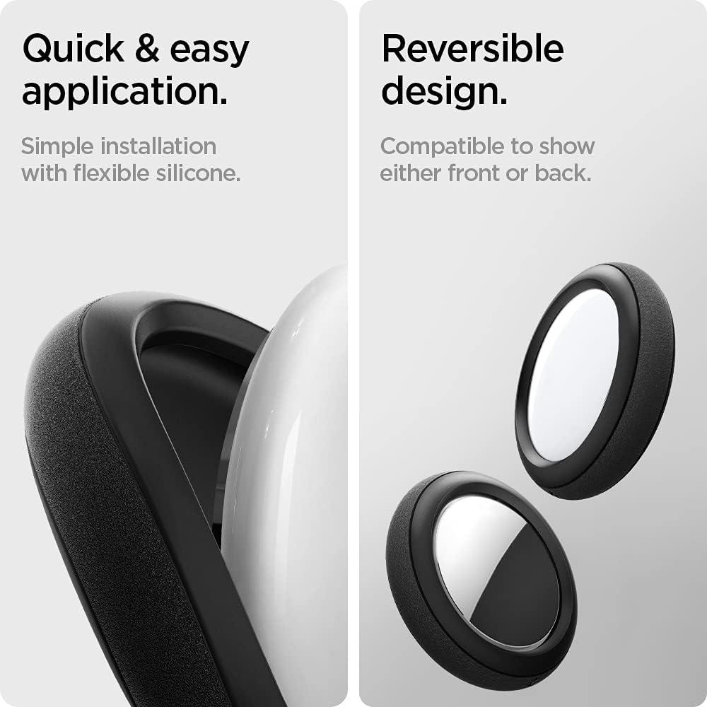 Funda de Silicona Spigen para Apple AirTag - 2 Piezas Negra