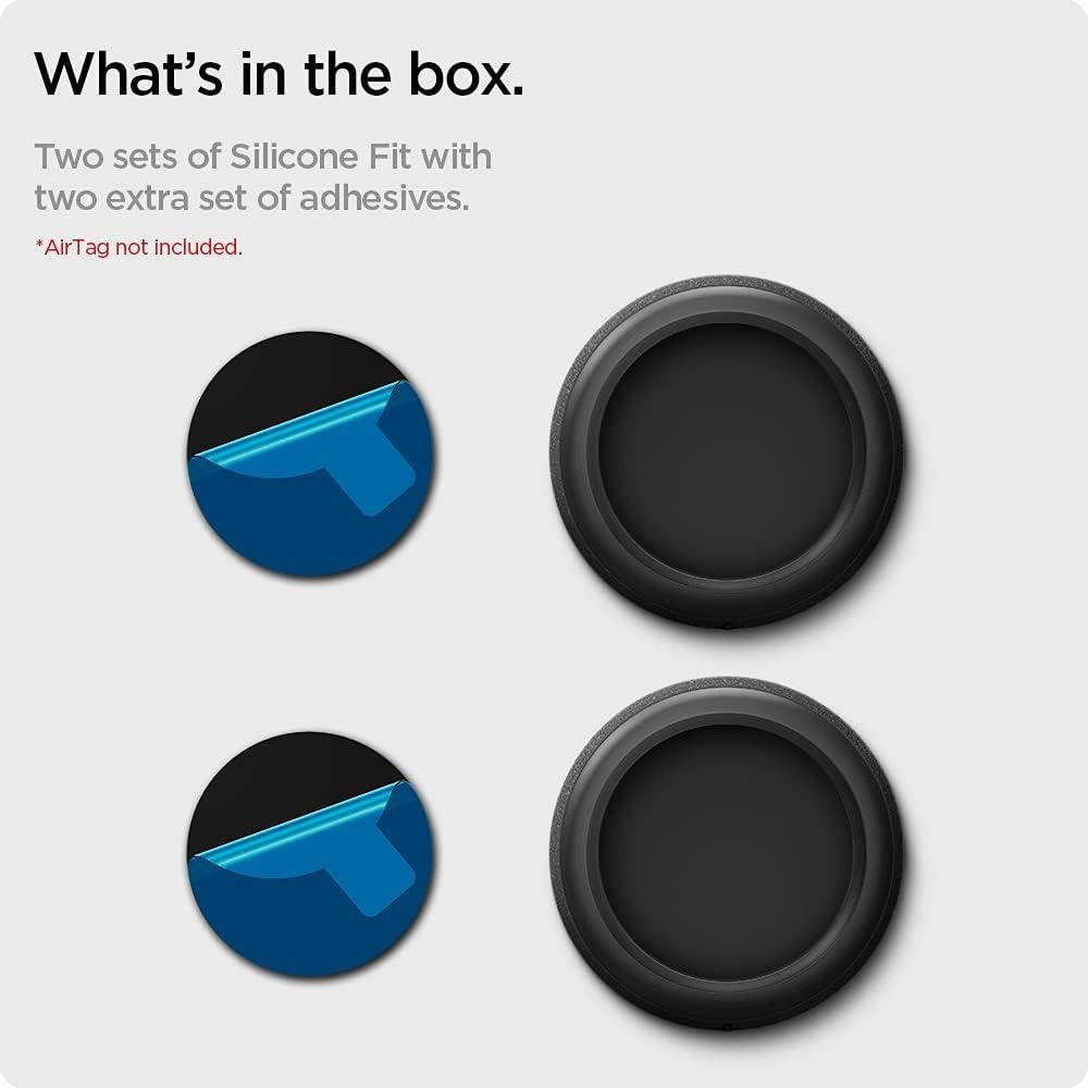 Funda de Silicona Spigen para Apple AirTag - 2 Piezas Negra