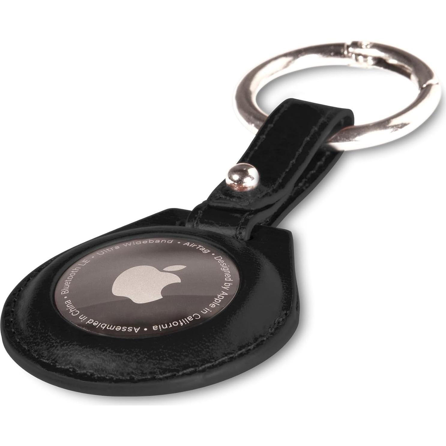 Soporte Dreem Liberate para Apple AirTag - Cuero Vegano Negro