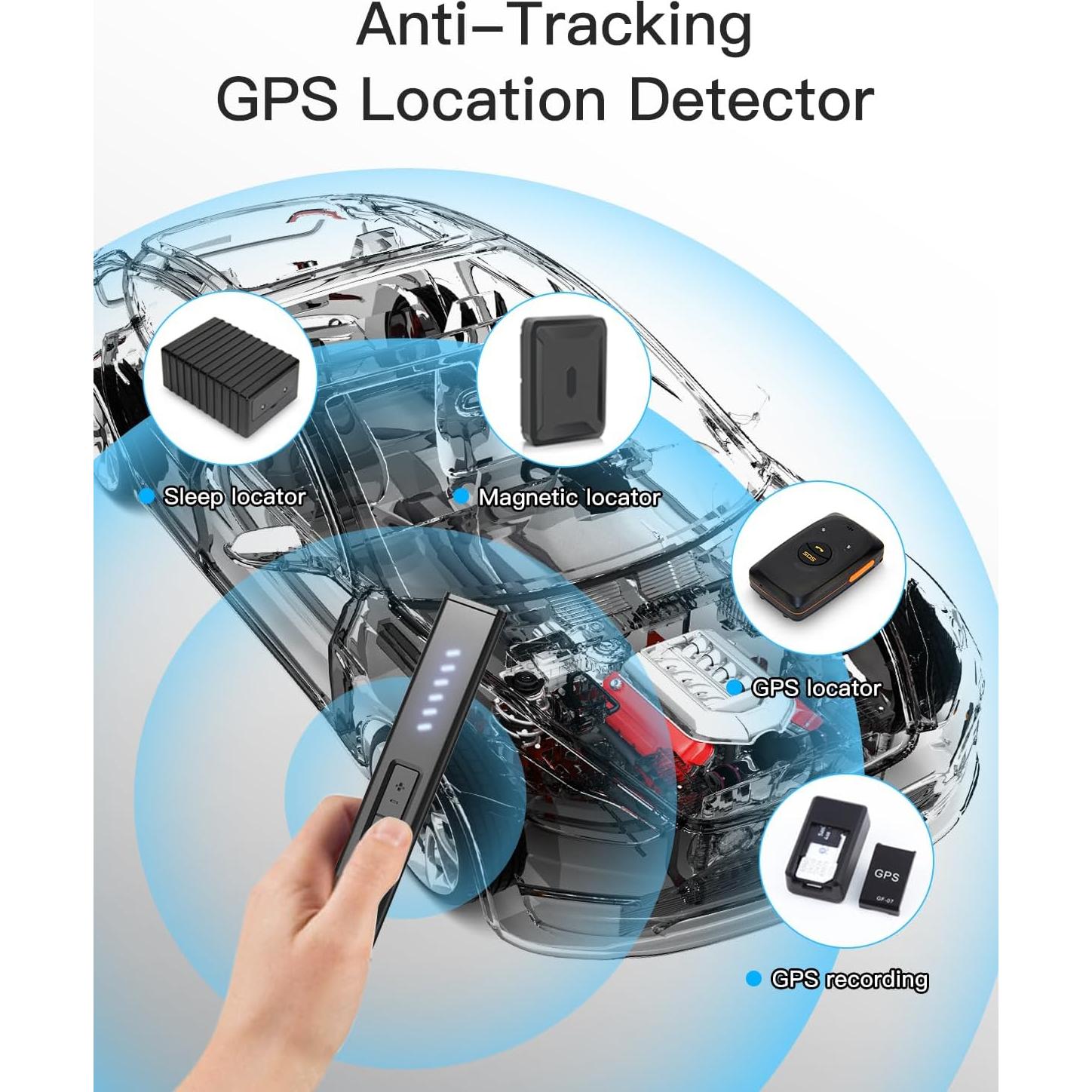 Detector de Cámaras Ocultas POLESNOW P18 Anti Espía 6 Modos