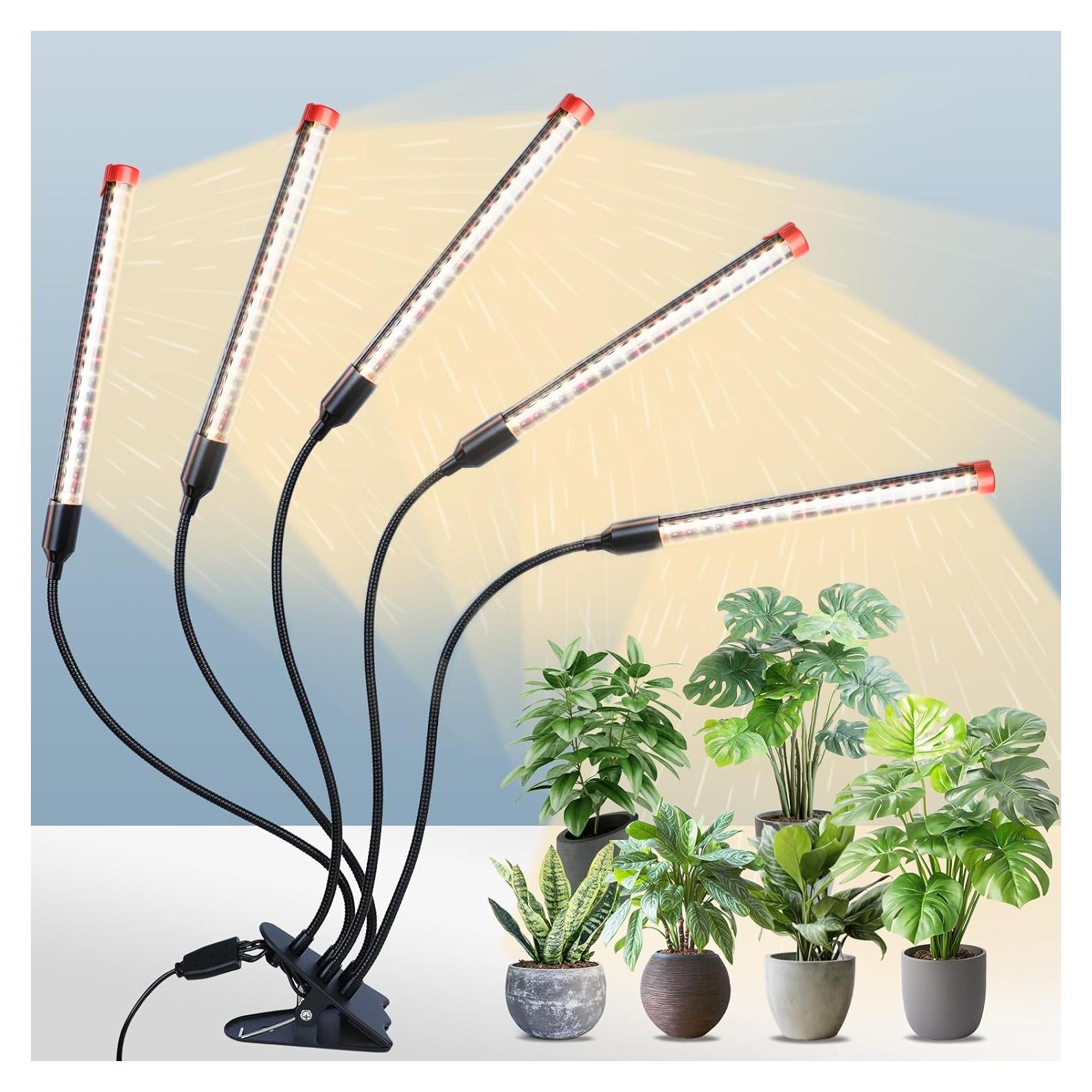 Lámpara de Crecimiento LED FECiDA 45W con Temporizador y Clip