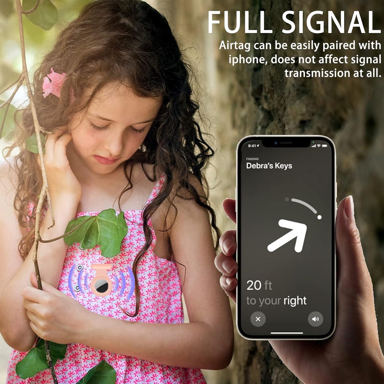 Funda Silicona Antipérdida para Apple AirTag - Negro y Gris