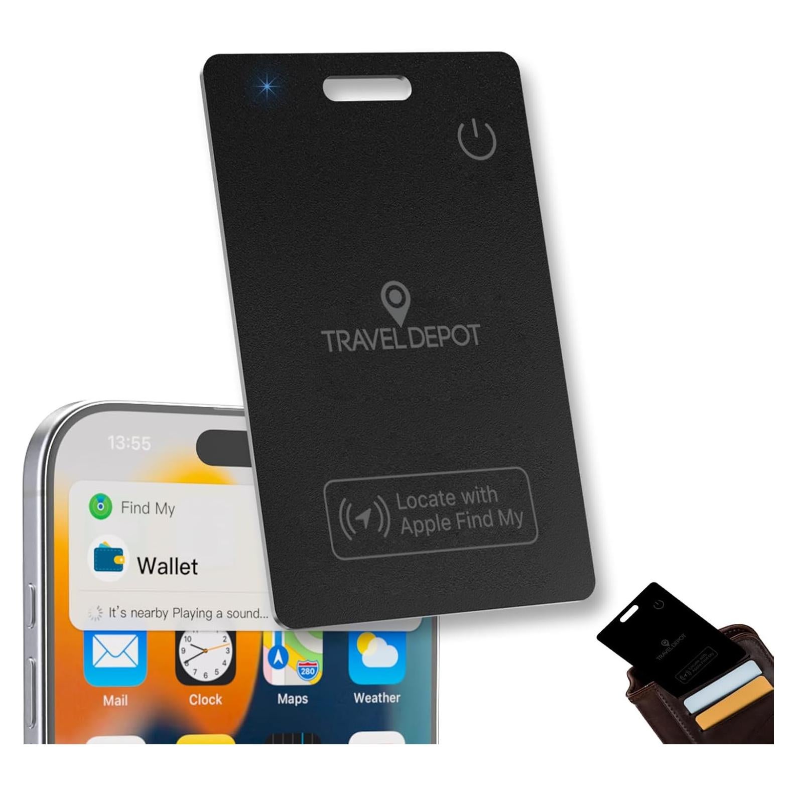 Tarjeta Rastreadora Inalámbrica E-filiate, Compatible con Apple Find My