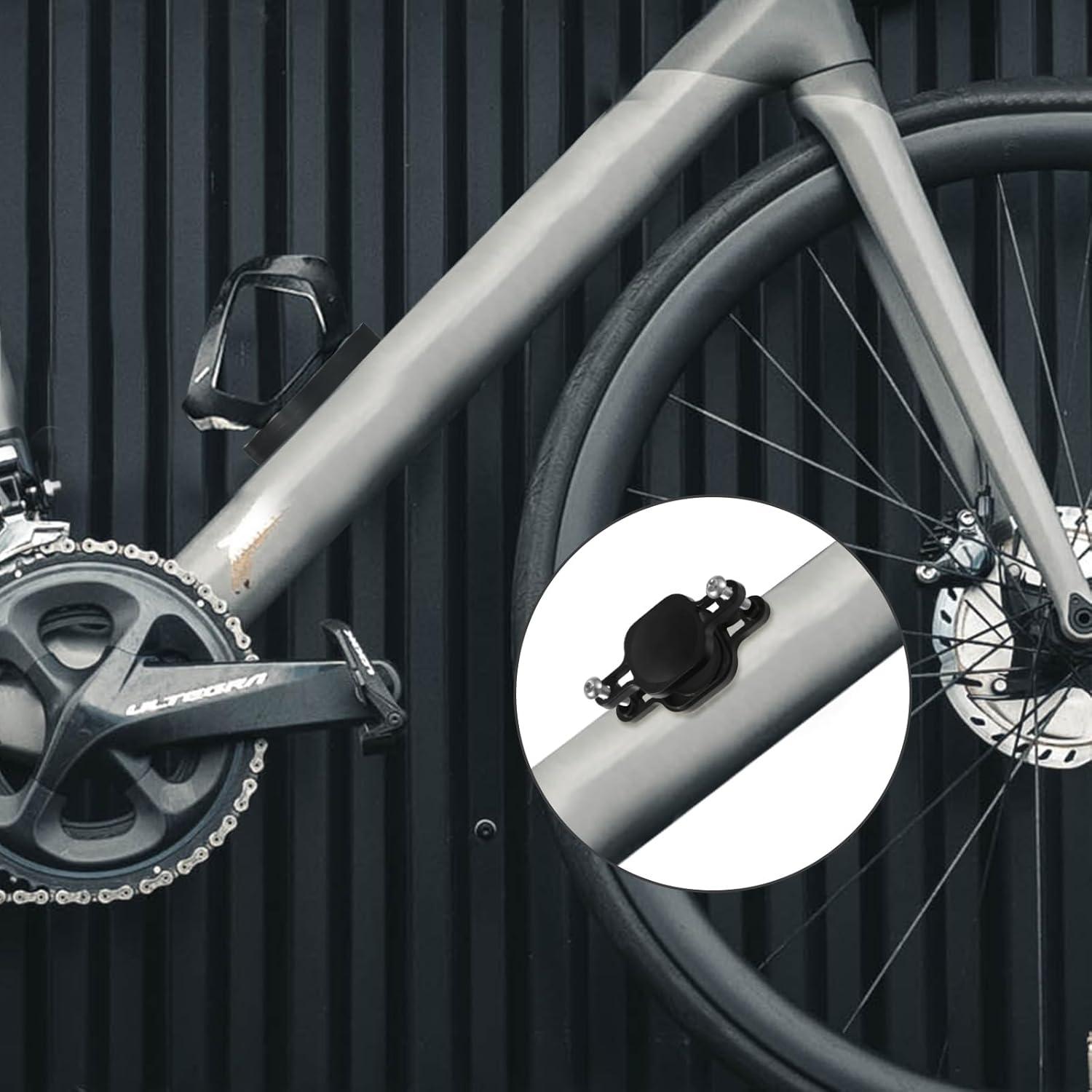 Soporte para bicicleta Airtag SAVITA, plástico ABS, negro