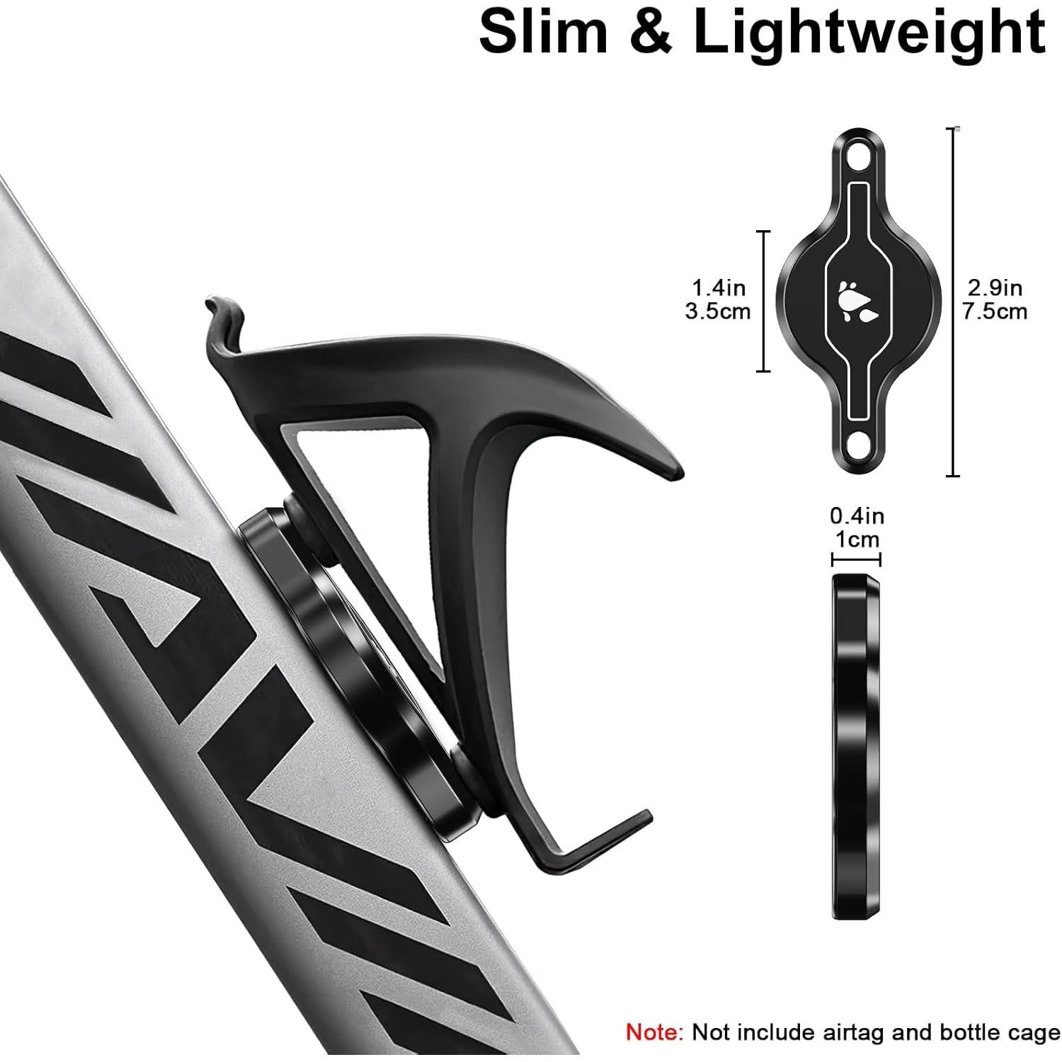 Soporte Oculto para AirTag de Bicicleta PerfiPro - Antirrobo, Aluminio