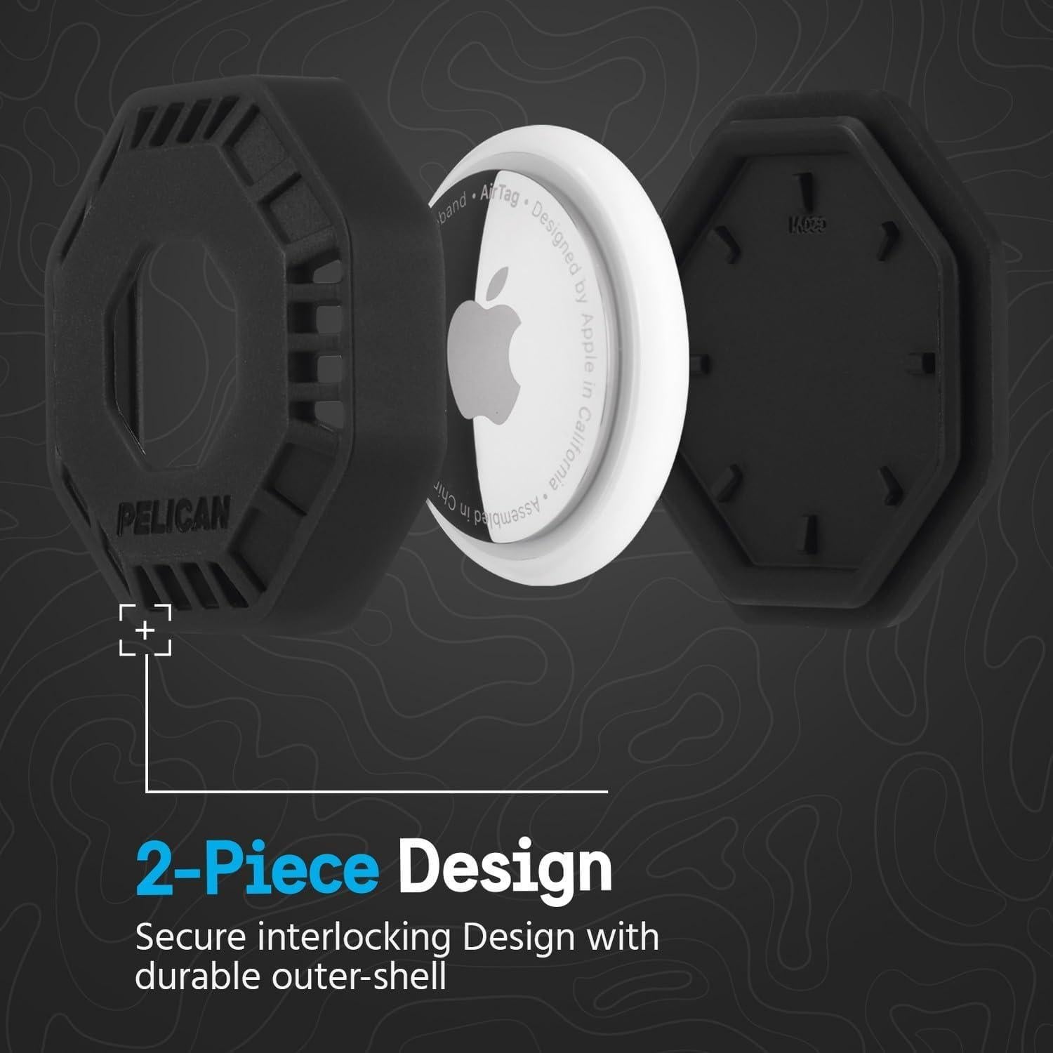 Soporte Adhesivo Pelican Aventurero para Apple AirTag - 4 Unidades