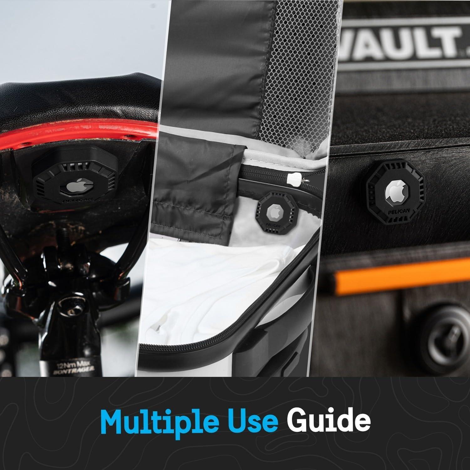 Soporte Adhesivo Pelican Aventurero para Apple AirTag - 4 Unidades