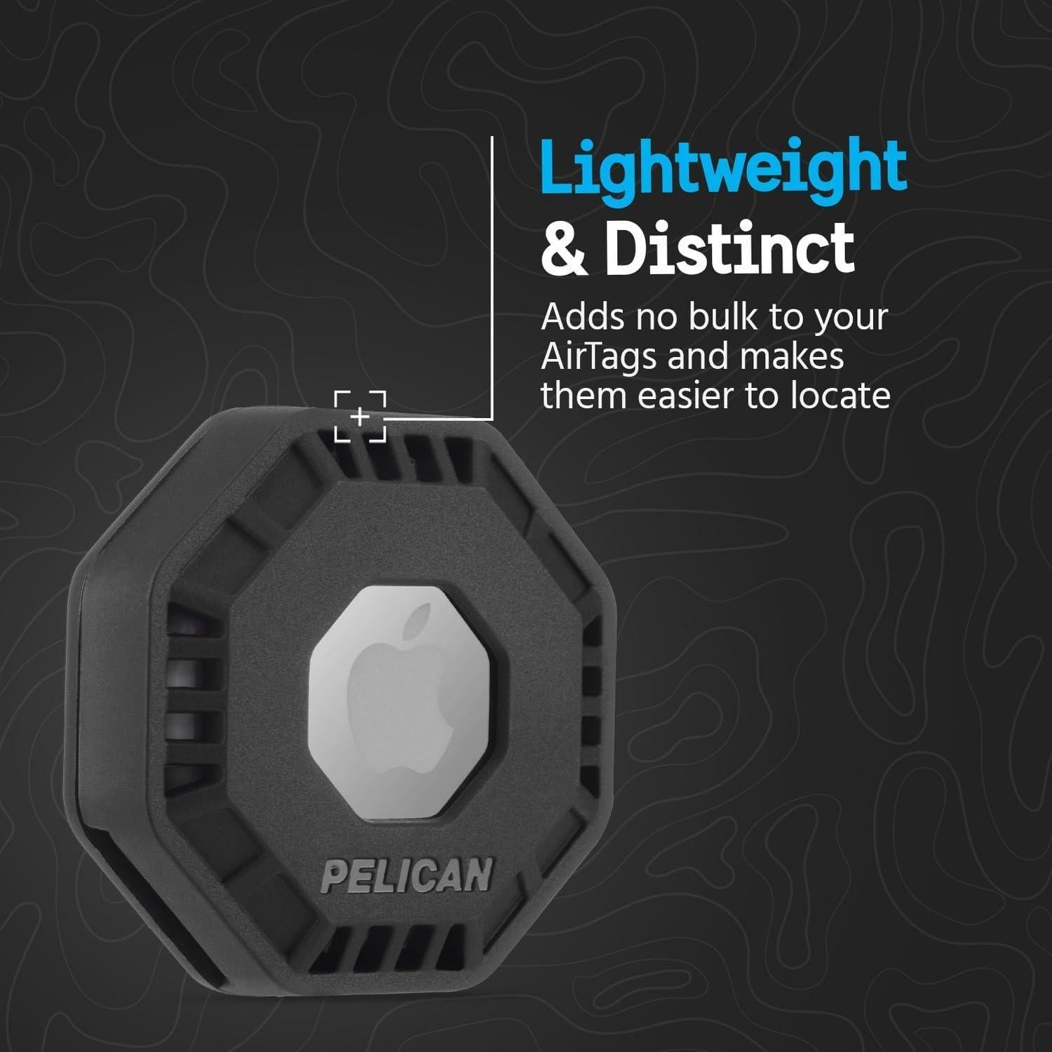 Soporte Adhesivo Pelican Aventurero para Apple AirTag - 4 Unidades