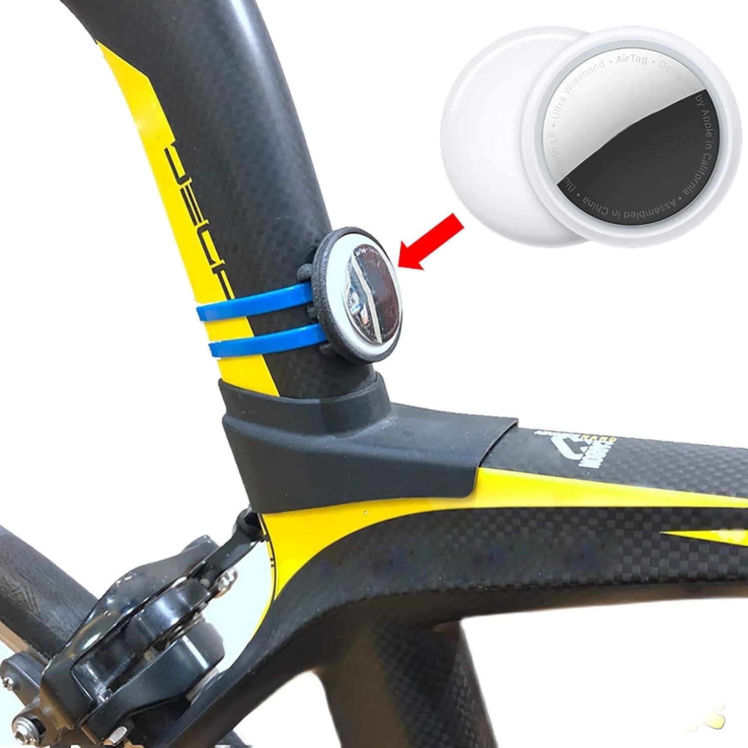 Soporte Fijo para Manillar de Motocicleta/Bicicleta Lichifit - Funda Protectora para AirTag