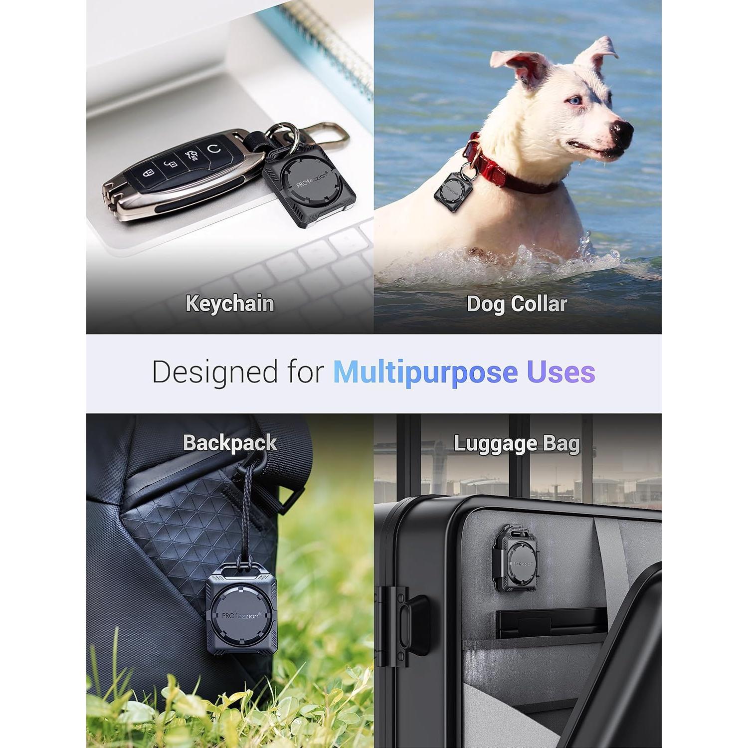 Funda Protectora PROfezzion Rosa para Air Tag Impermeable