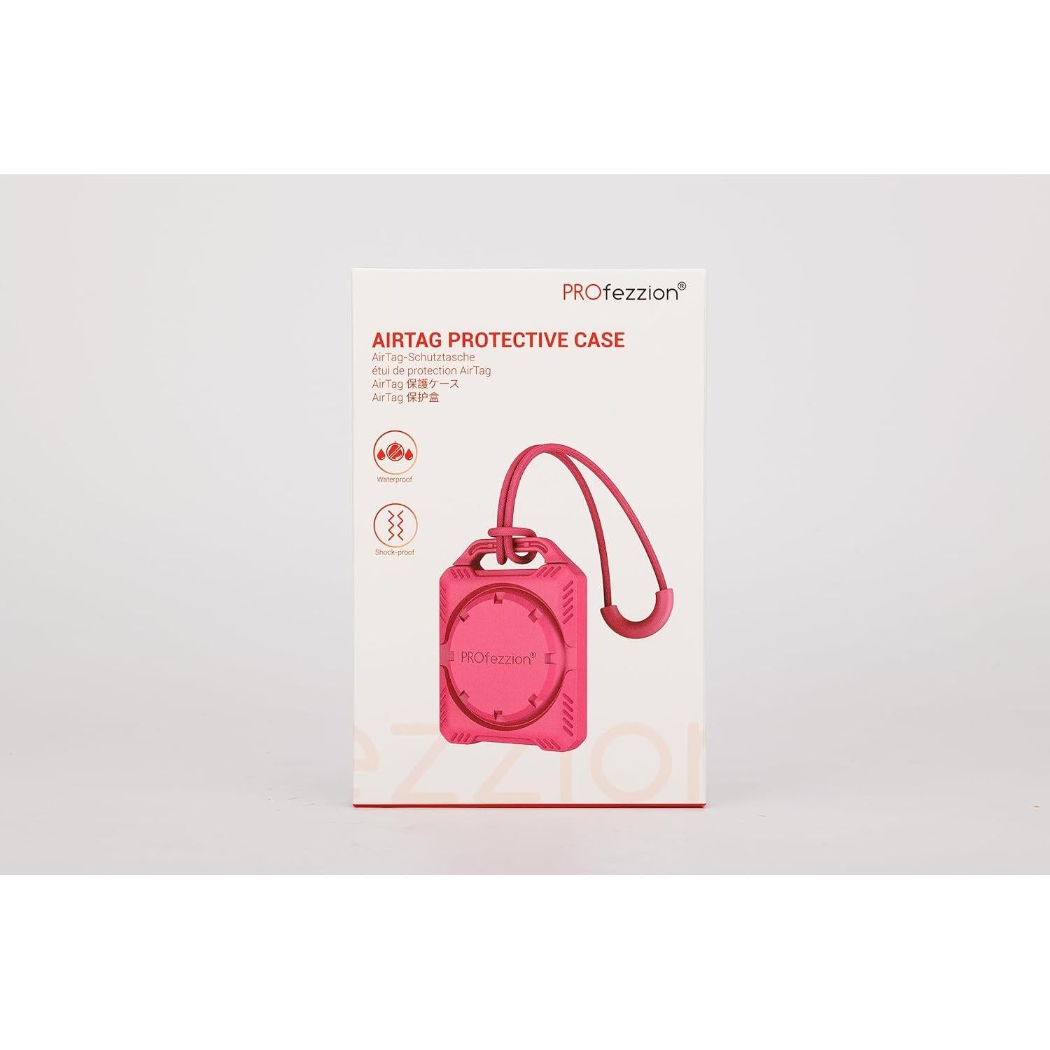 Funda Protectora PROfezzion Rosa para Air Tag Impermeable
