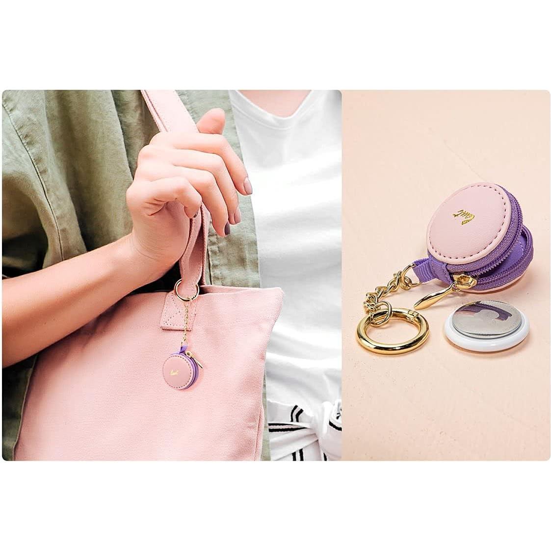 Funda de AirTag LAUT Macaron Azul Bebé Silicona