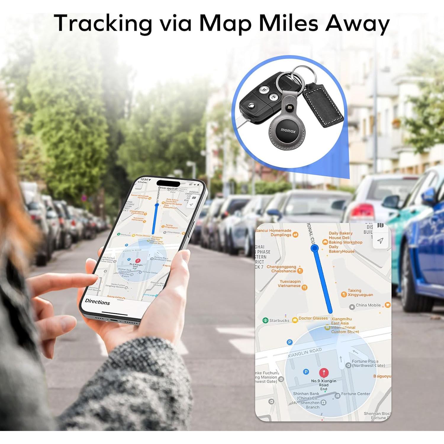 Localizador de Llaves MOMAX BR5 con Apple Find My, Bluetooth