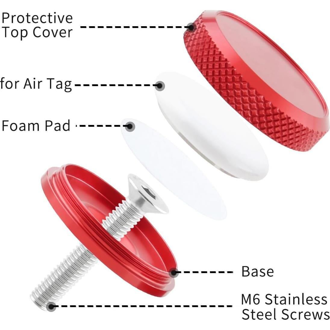 Soporte de Bicicleta Antirrobo YUTUING para AirTag 28.6mm