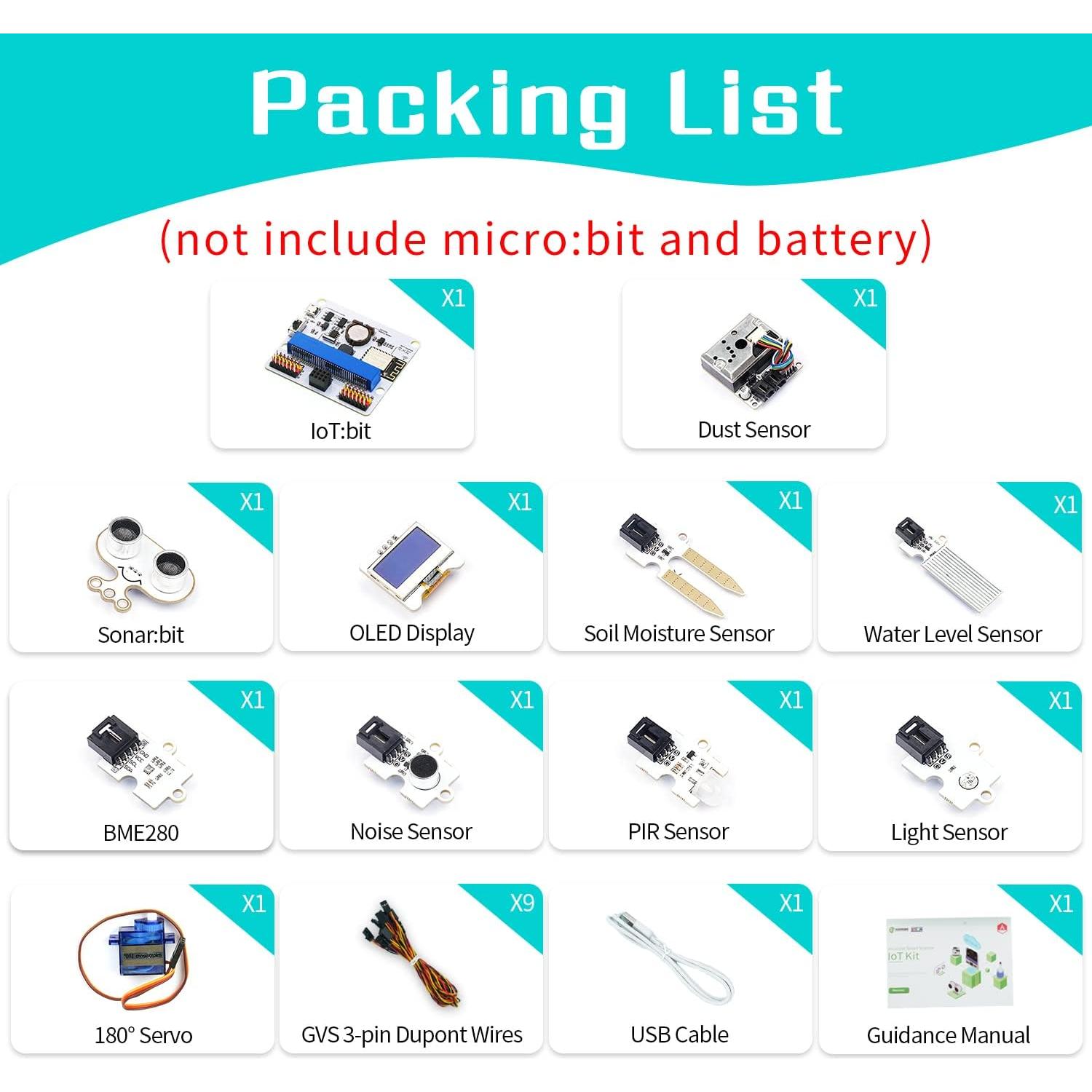 Kit de Ciencia IoT Elecfreaks Octopus Sensor Sin Micro:bit