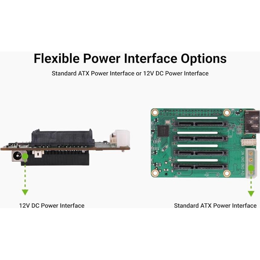 Radxa Penta SATA HAT para Raspberry Pi 5 - 5 Discos SATA