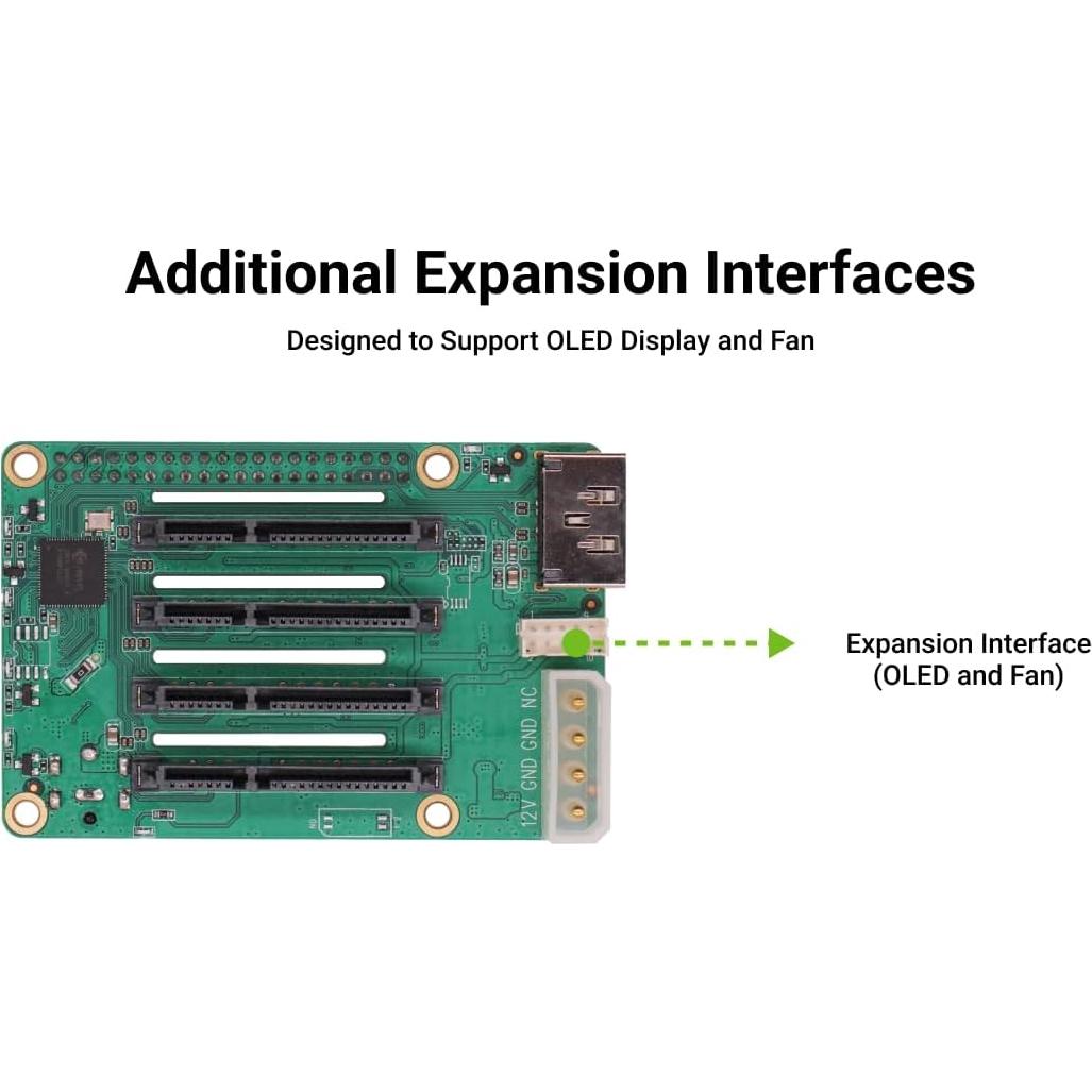 Radxa Penta SATA HAT para Raspberry Pi 5 - 5 Discos SATA