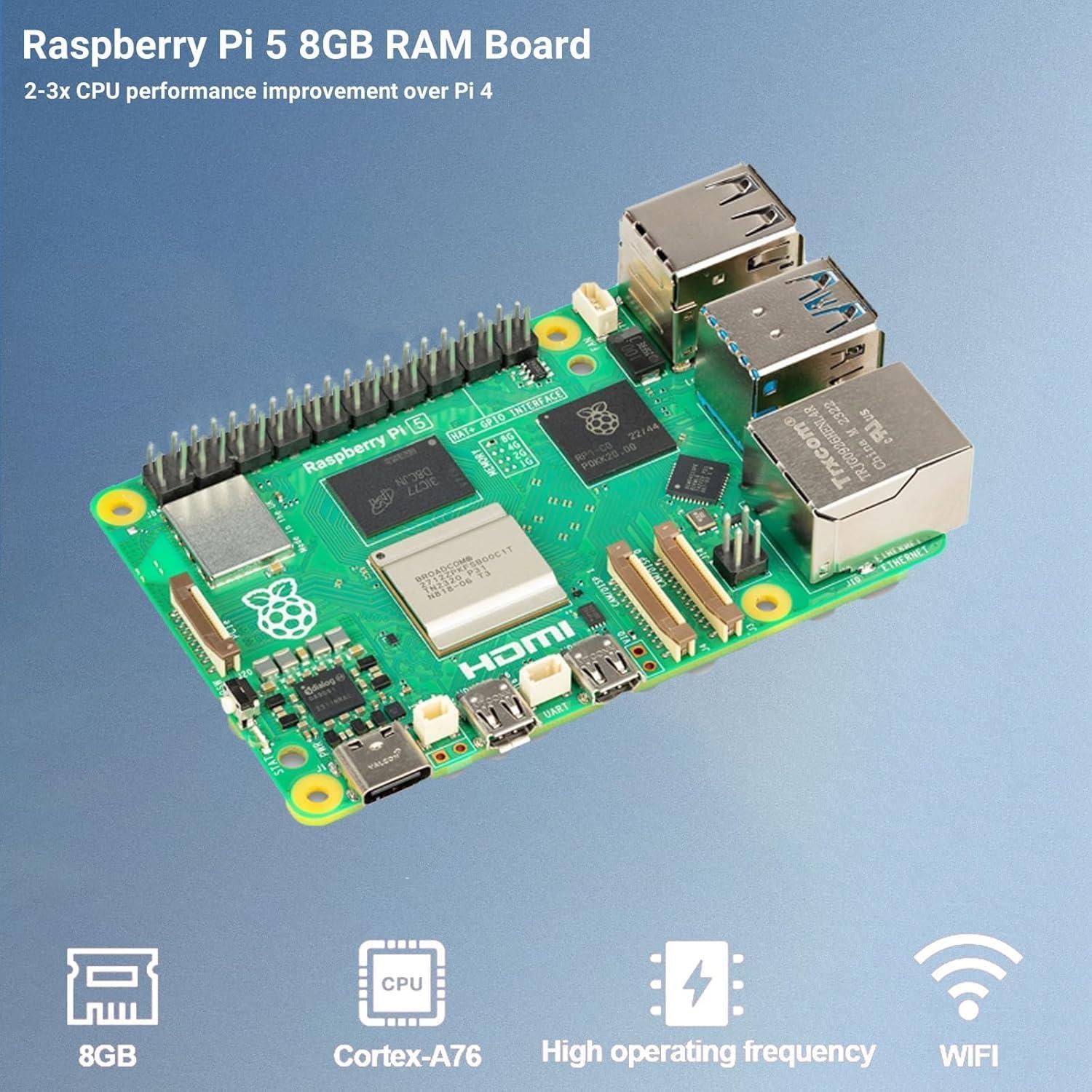 Kit Raspberry Pi 5 8GB RasTech con caja y enfriador