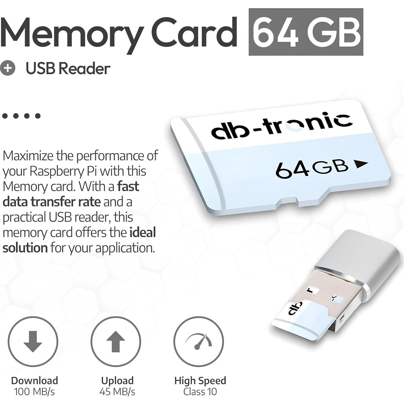 Kit de Inicio Raspberry Pi 5 8GB db-tronic 64GB Fuente 27W