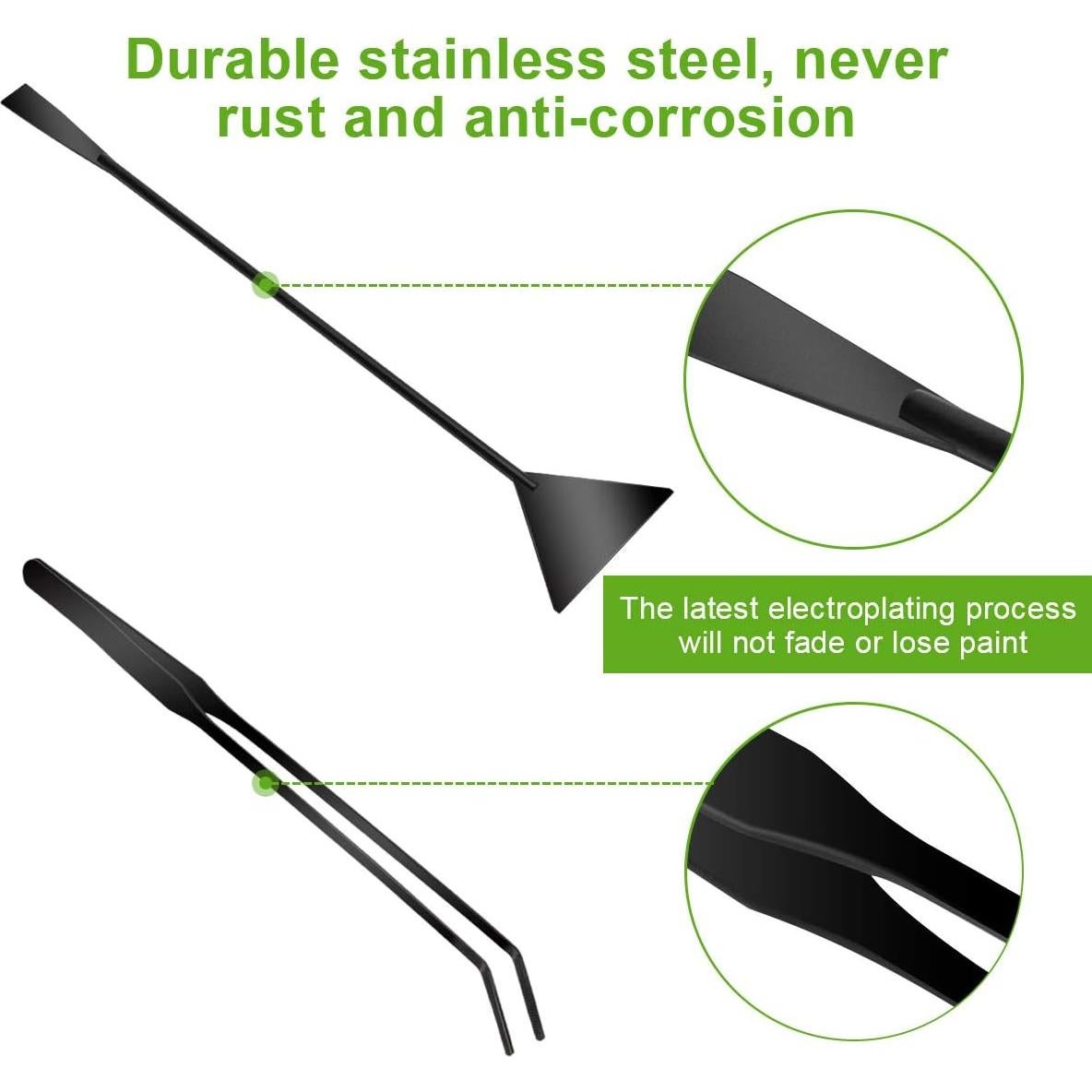 Kit de herramientas de aquascape Quarium 4 en 1 acero inoxidable