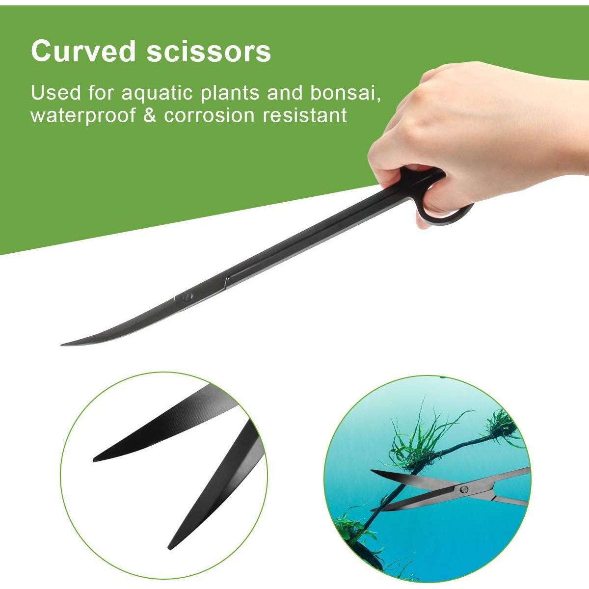 Kit de herramientas de aquascape Quarium 4 en 1 acero inoxidable