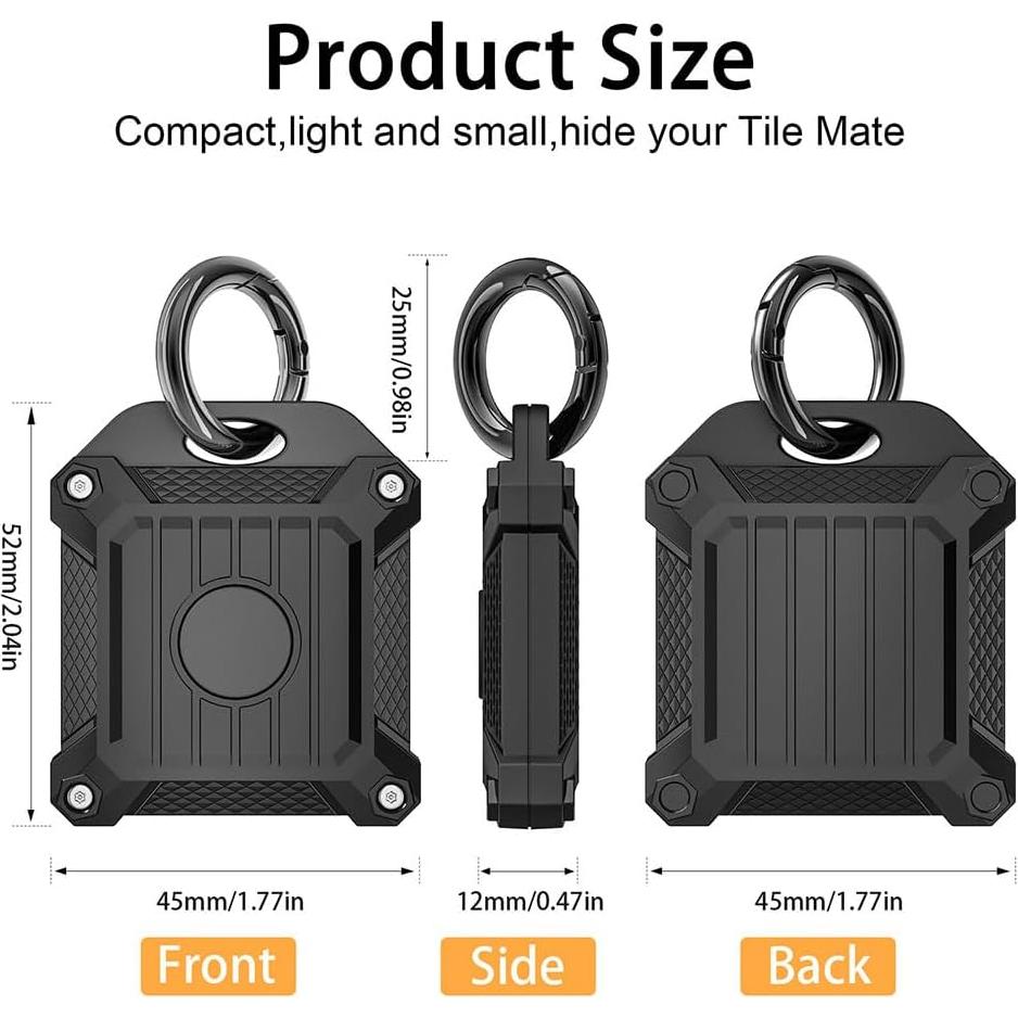 Cubierta protectora CMZZ para Tile Mate 2022/2024 - Negro