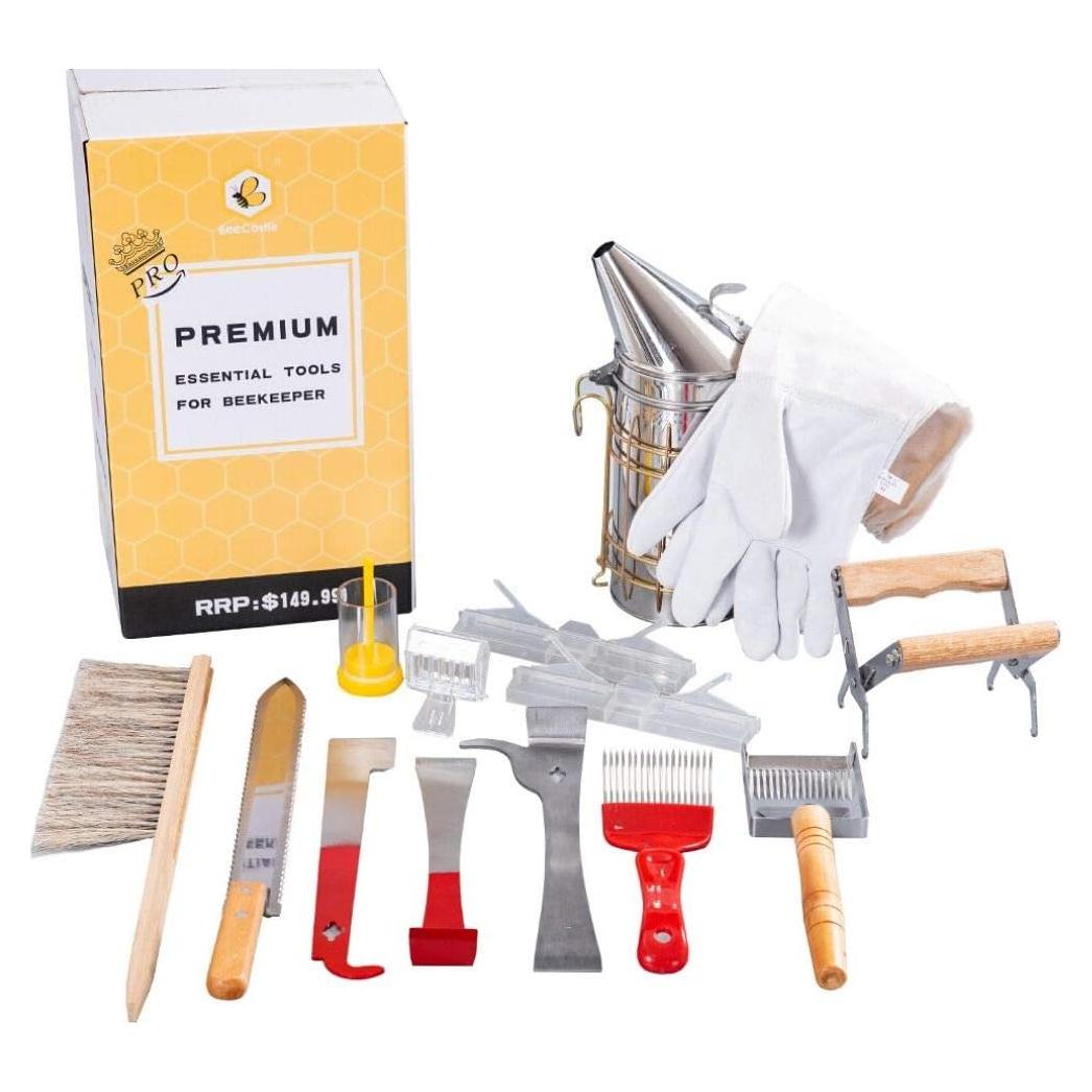 Kit de Apicultura BeeCastle 14 Piezas con Guantes y Tote